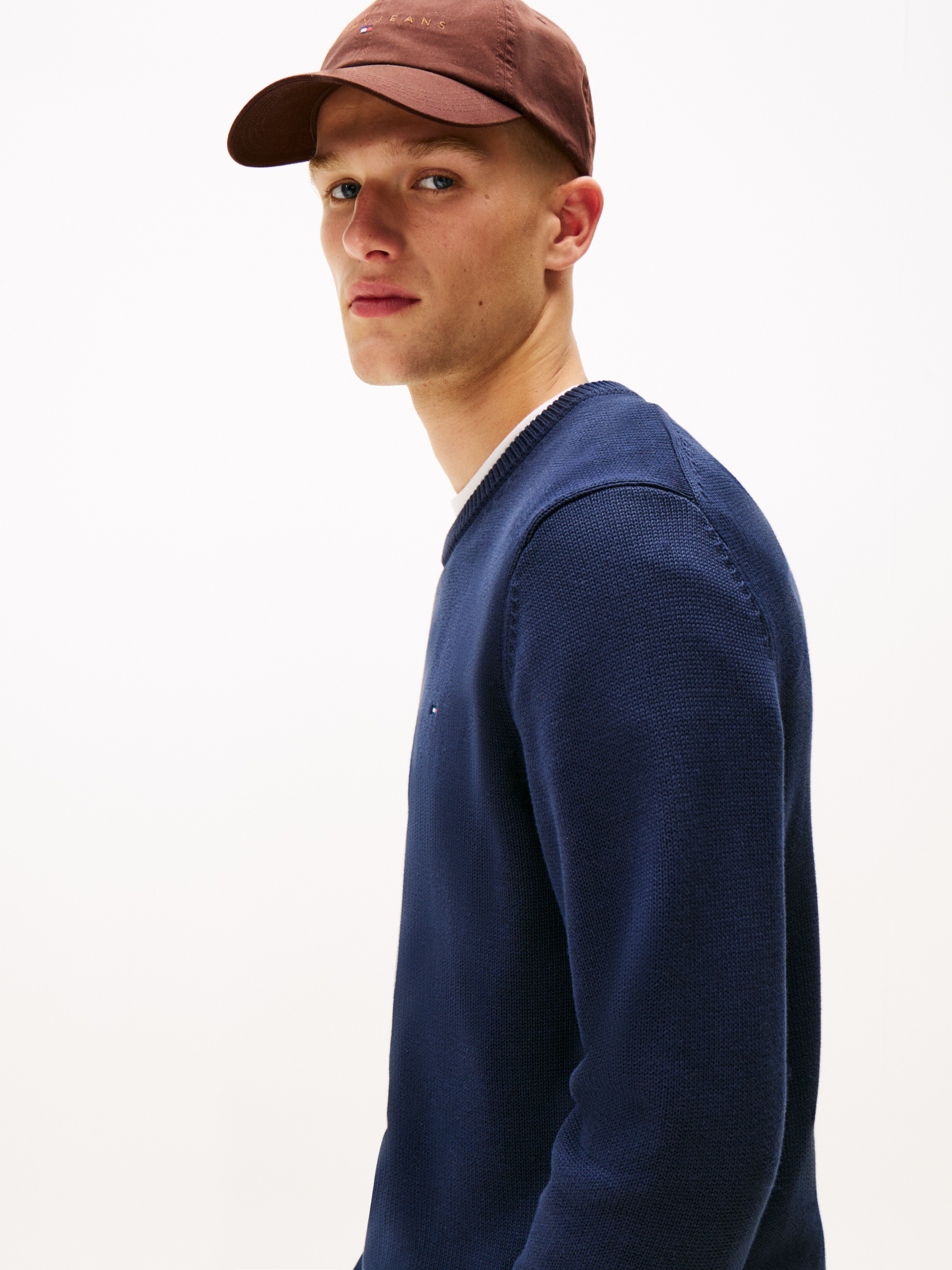Tommy Jeans Rundhalspullover, Slim fit mit Rundhalsausschnitt günstig online kaufen