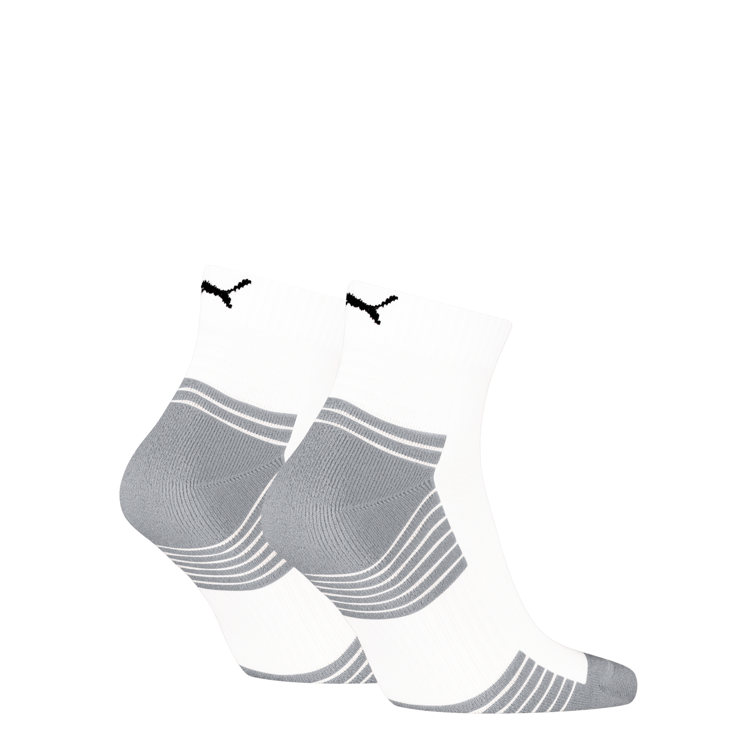 PUMA Kurzsocken »PUMA UNISEX SPORT CUSHIONED QUARTER 2P«, (2 Paar), Rippenbündchen, optimierte Dämpfung für zusätzlichen Komfort