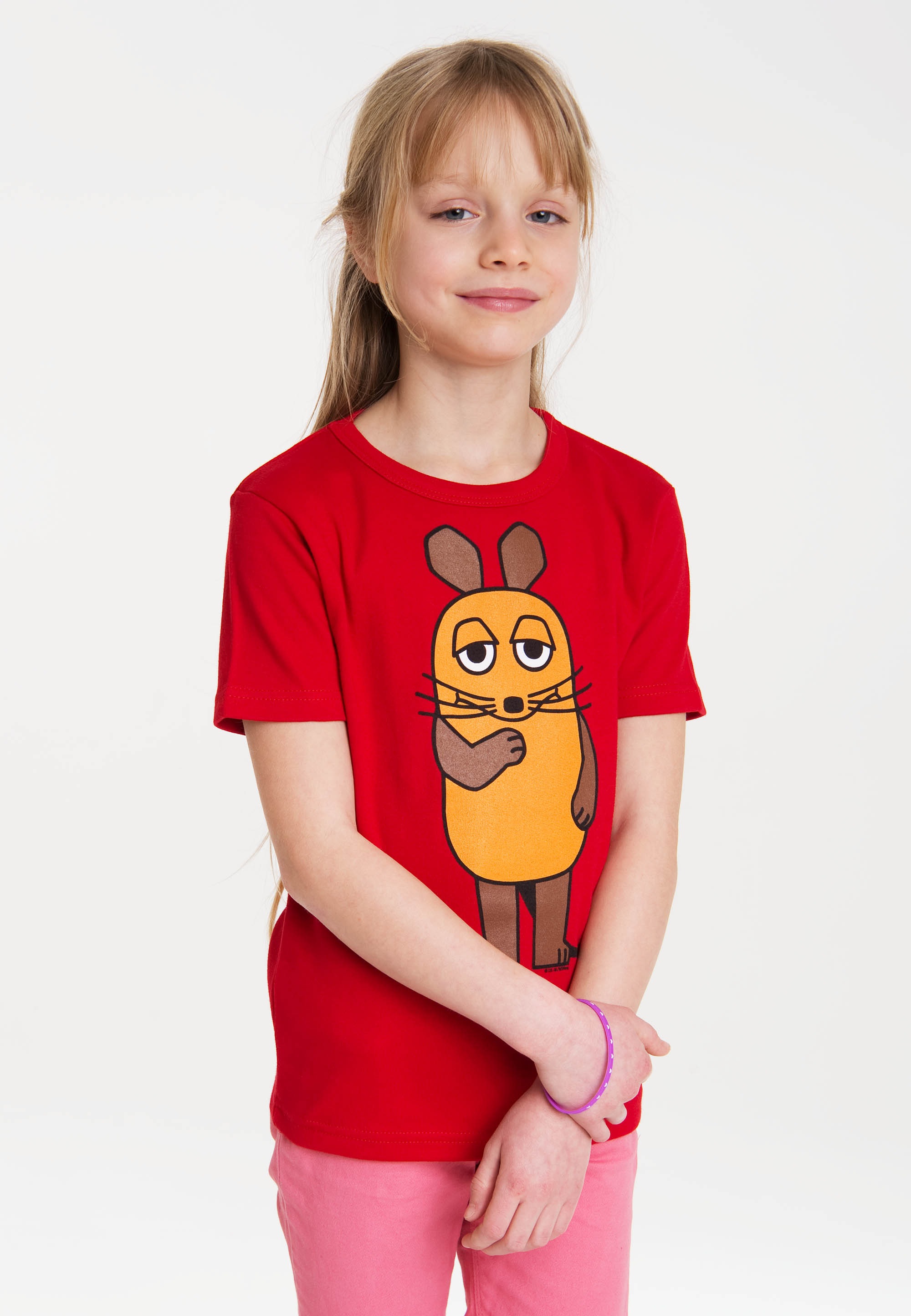 »Die | mit LOGOSHIRT ▷ Originaldesign BAUR für T-Shirt lizenziertem Maus«,