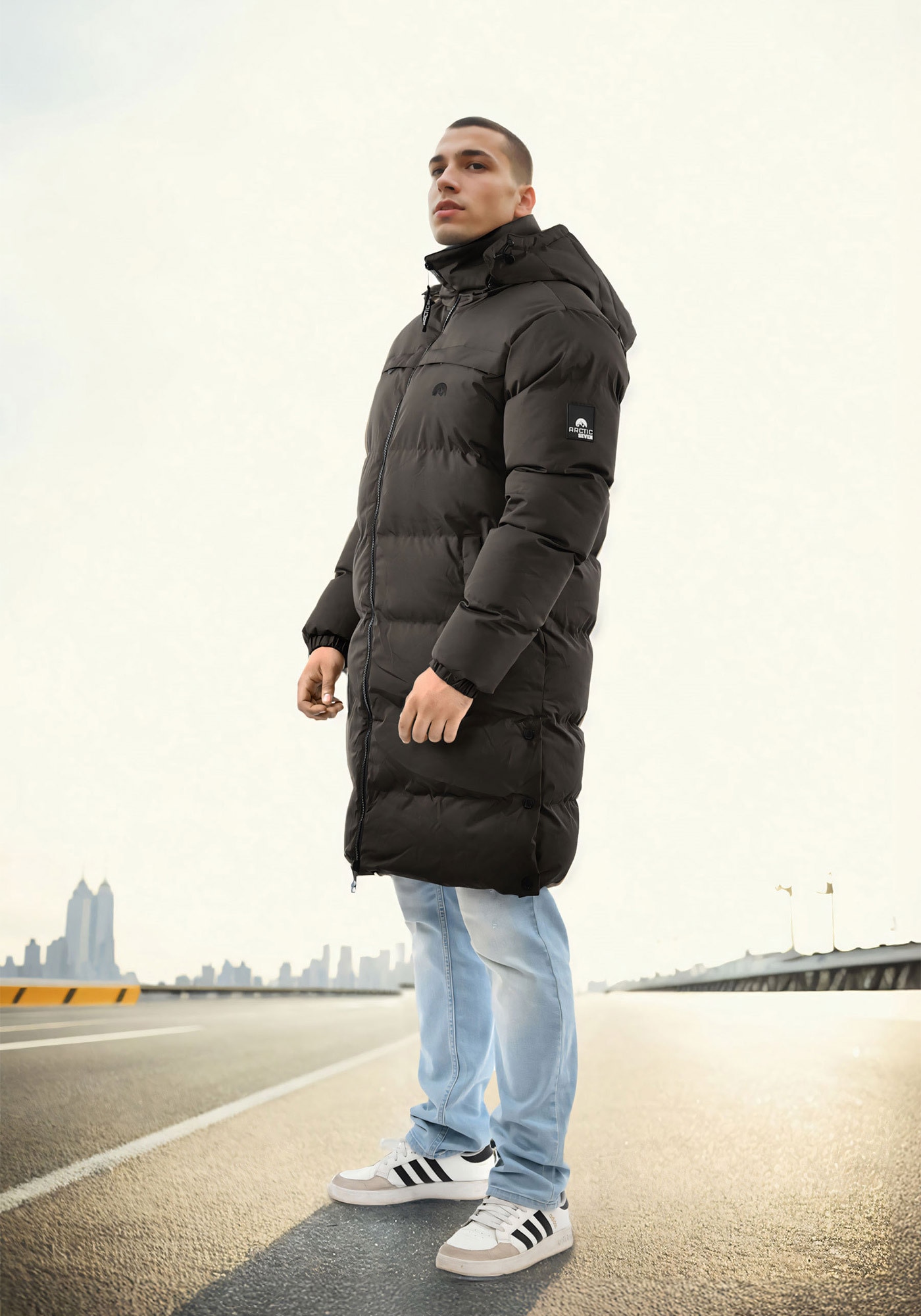 Arctic Seven Winterjacke »ASNorwiig«, mit warmem Teddyfell und abnehmbarer Kapuze