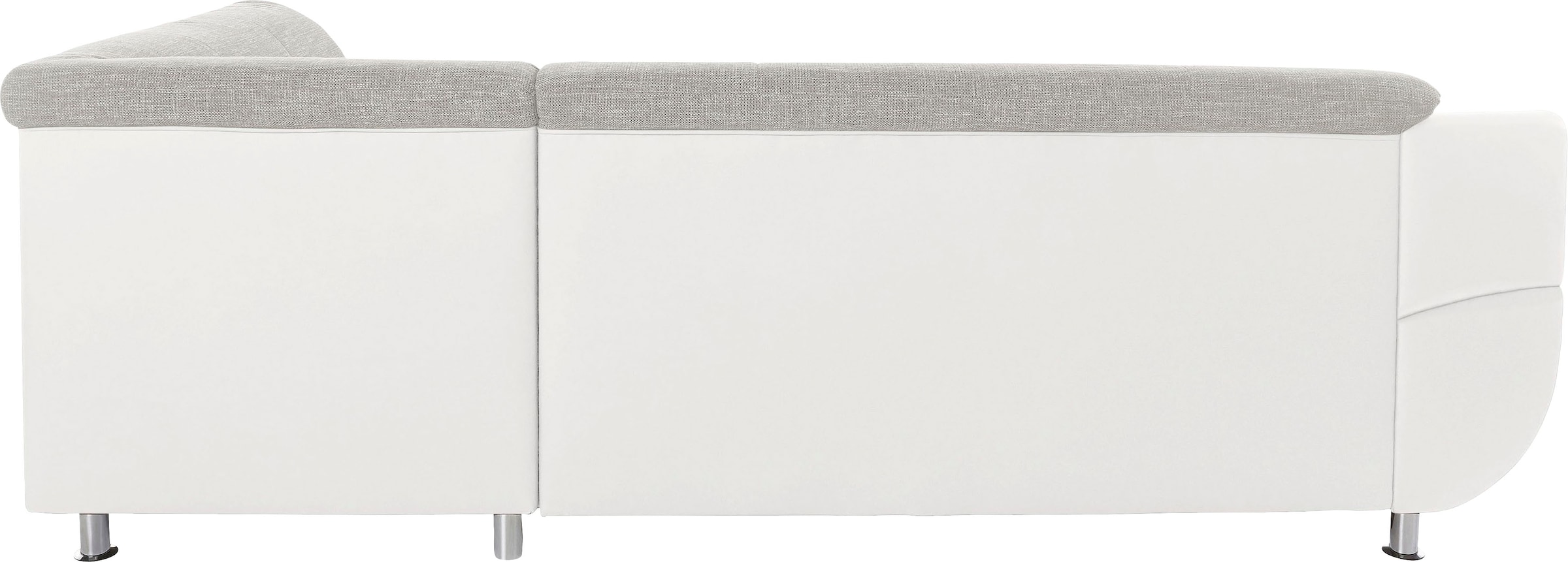 TRENDMANUFAKTUR Ecksofa »Rondo 3, zeitlos und bequem, Materialmix, breite Armlehnen, L-Form«, wahlweise mit Federkern für mehr Komfort, wahlweise mit Bettfunktion