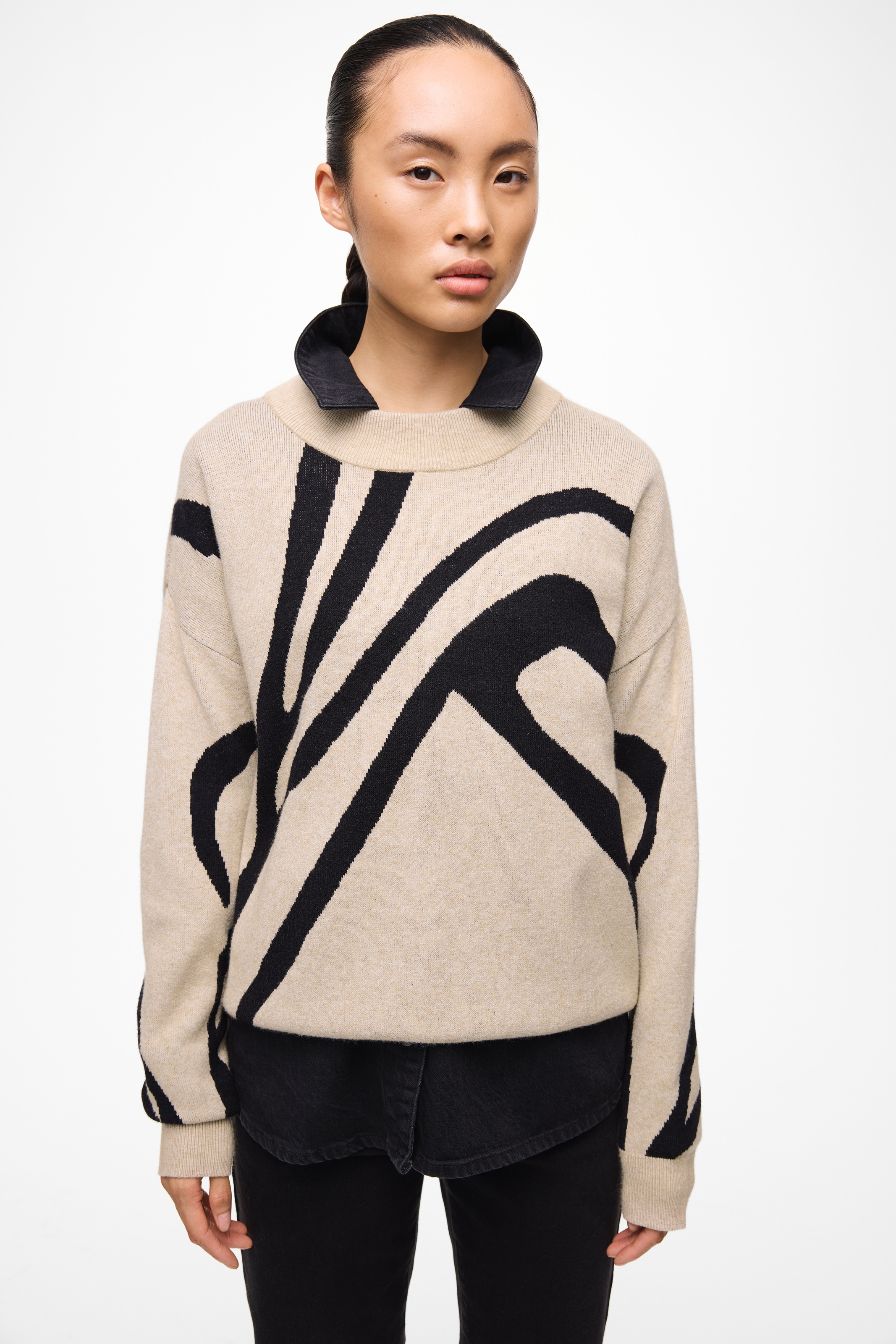 Vila Strickpullover "VITIF JACQUARD L/S KNIT TOP - NOOS" günstig online kaufen