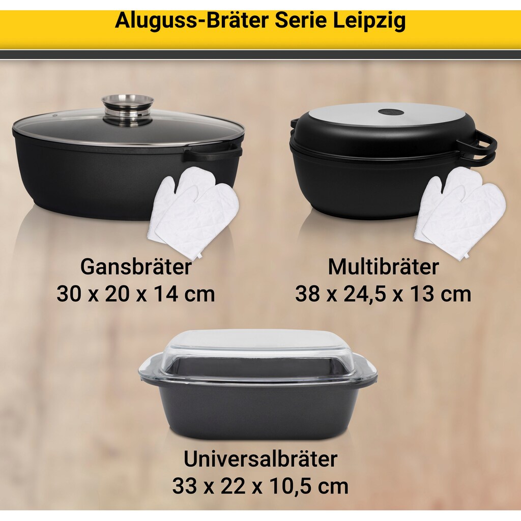 Krüger Bräter »Leipzig«, Aluminiumguss, (1 tlg.)