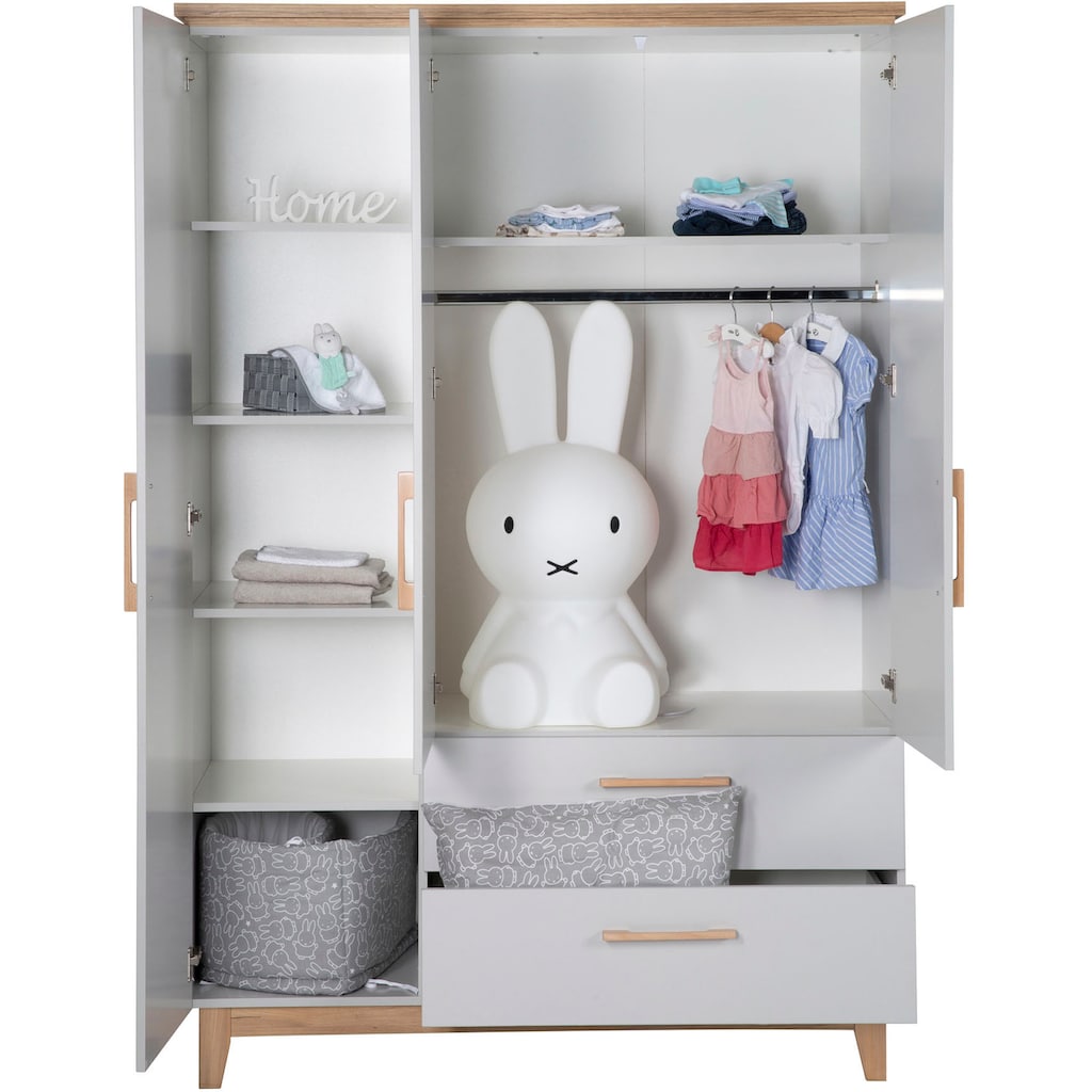 roba® Babyzimmer-Komplettset »Caro«, (Set, 3 St., Kinderbett, Schrank, Wickelkommode)