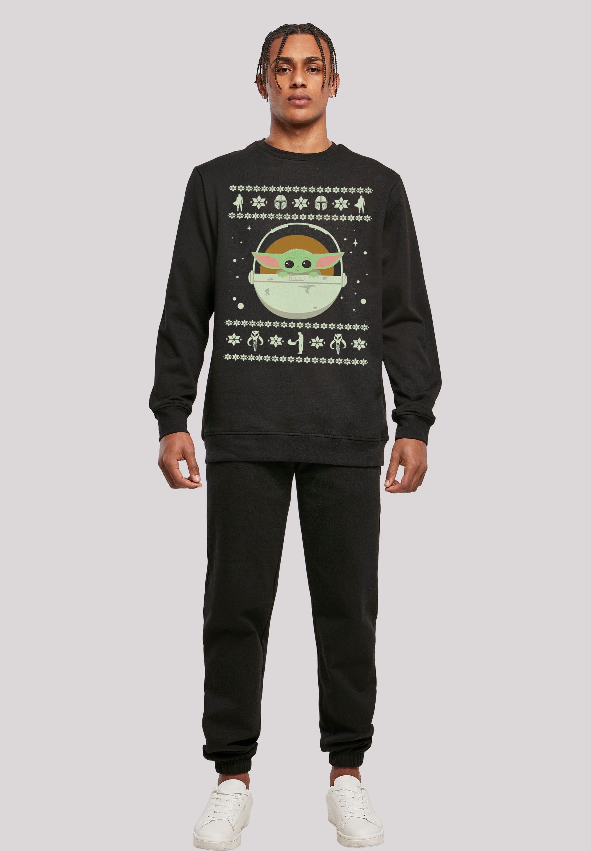 F4NT4STIC Kapuzenpullover »Star Wars The Mundalorian Christmas«, Print