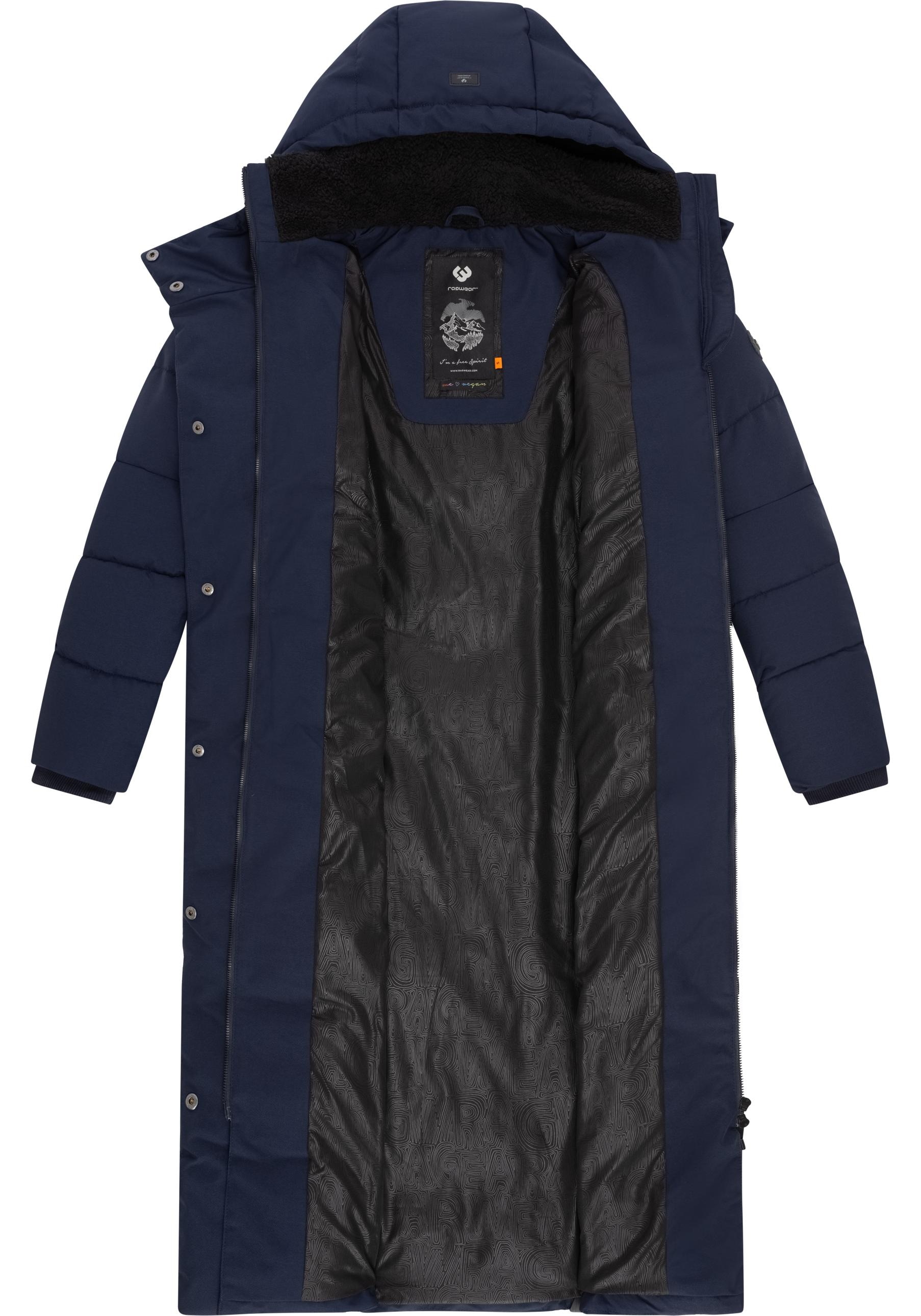 Ragwear Steppmantel »Pavla Extralong«, zeitloser, wasserdichter Damen Wintermantel
