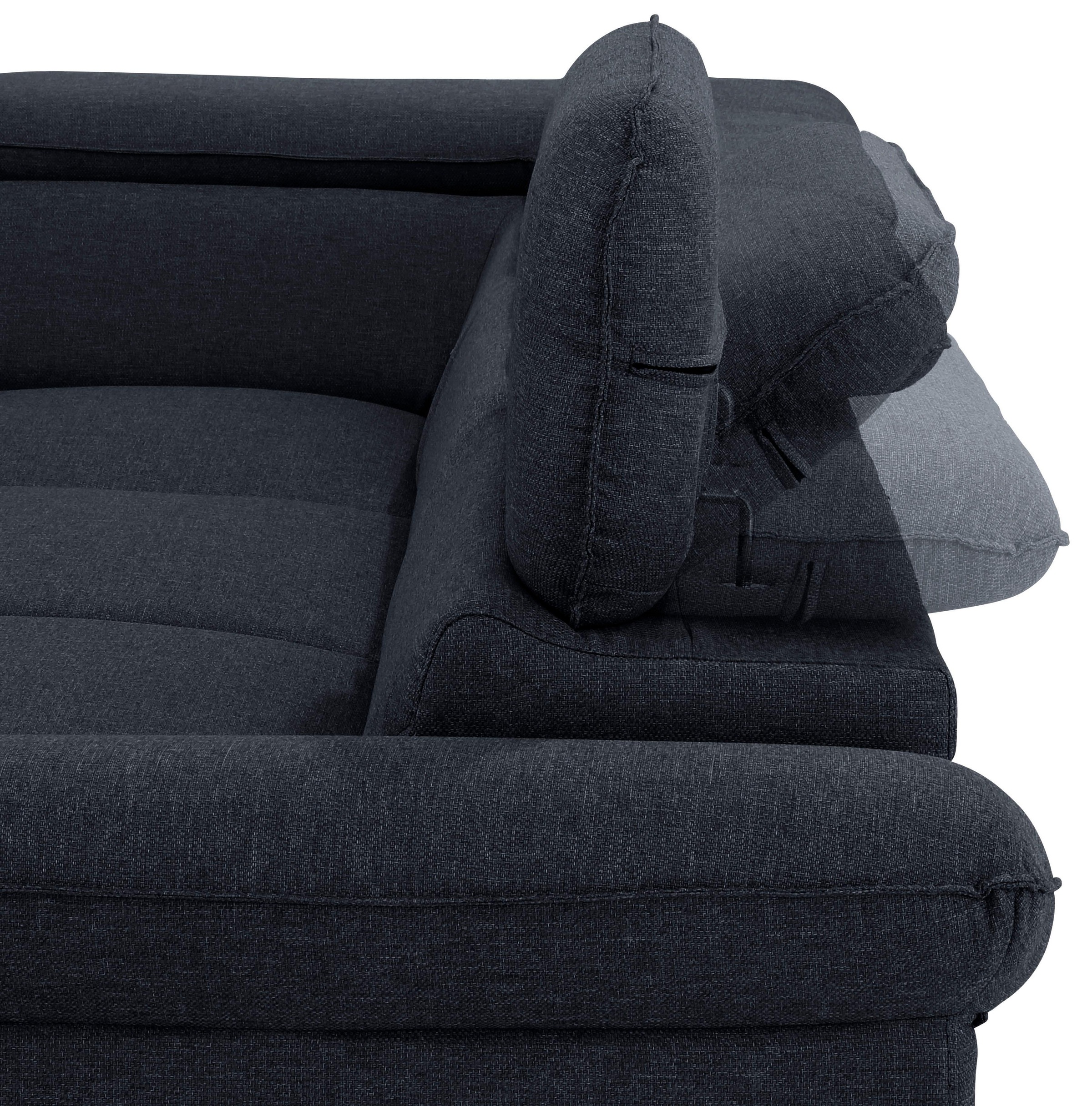 Home affaire Ecksofa »Pilot L-Form«, mit Kopfteilverstellung, wahlweise mit Bettfunktion & Bettkasten