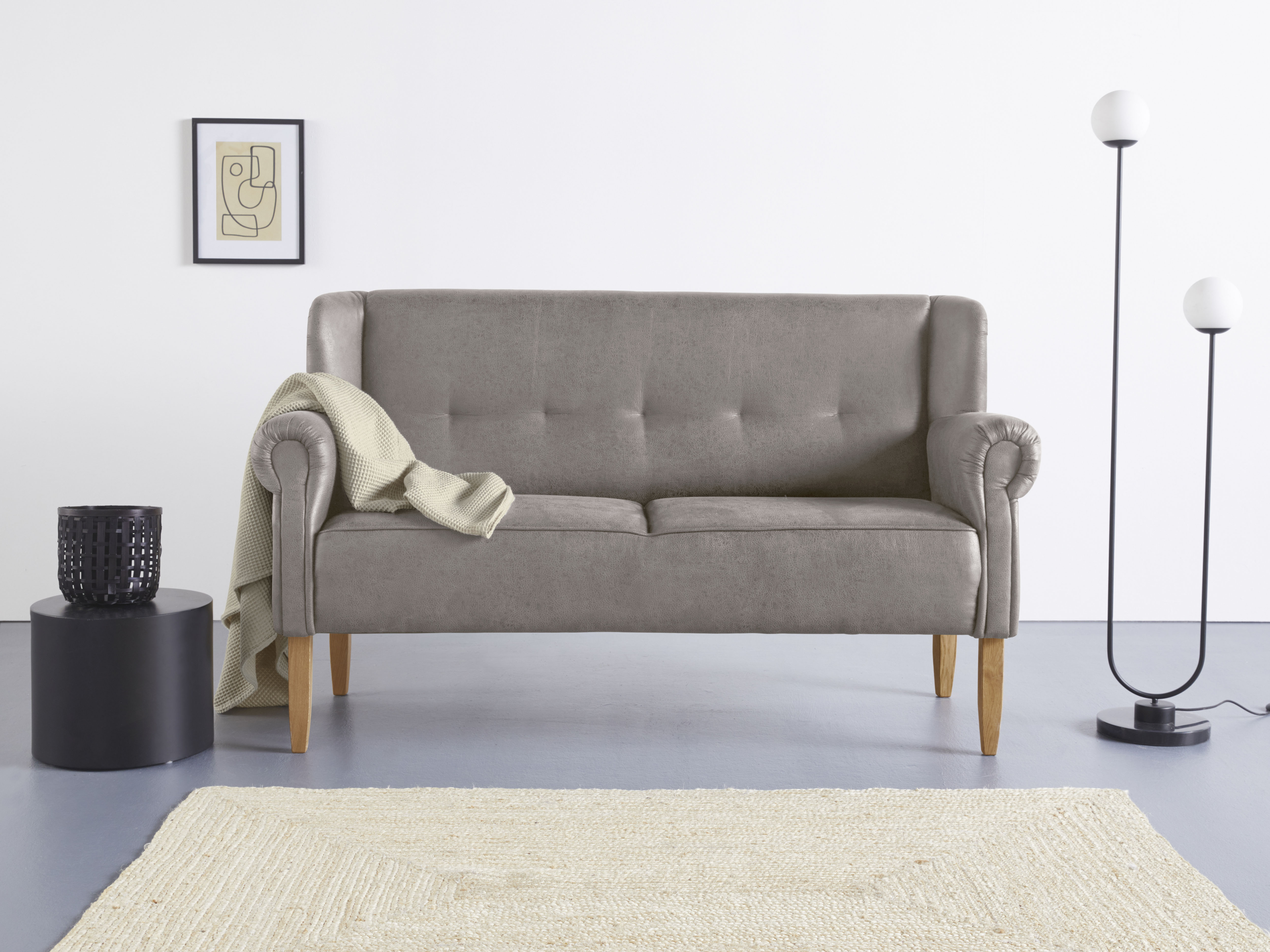 Home affaire Küchensofa "Moro Couch mit Federkern, bequem, Breite" in verschiedenen Stoffe und Farben