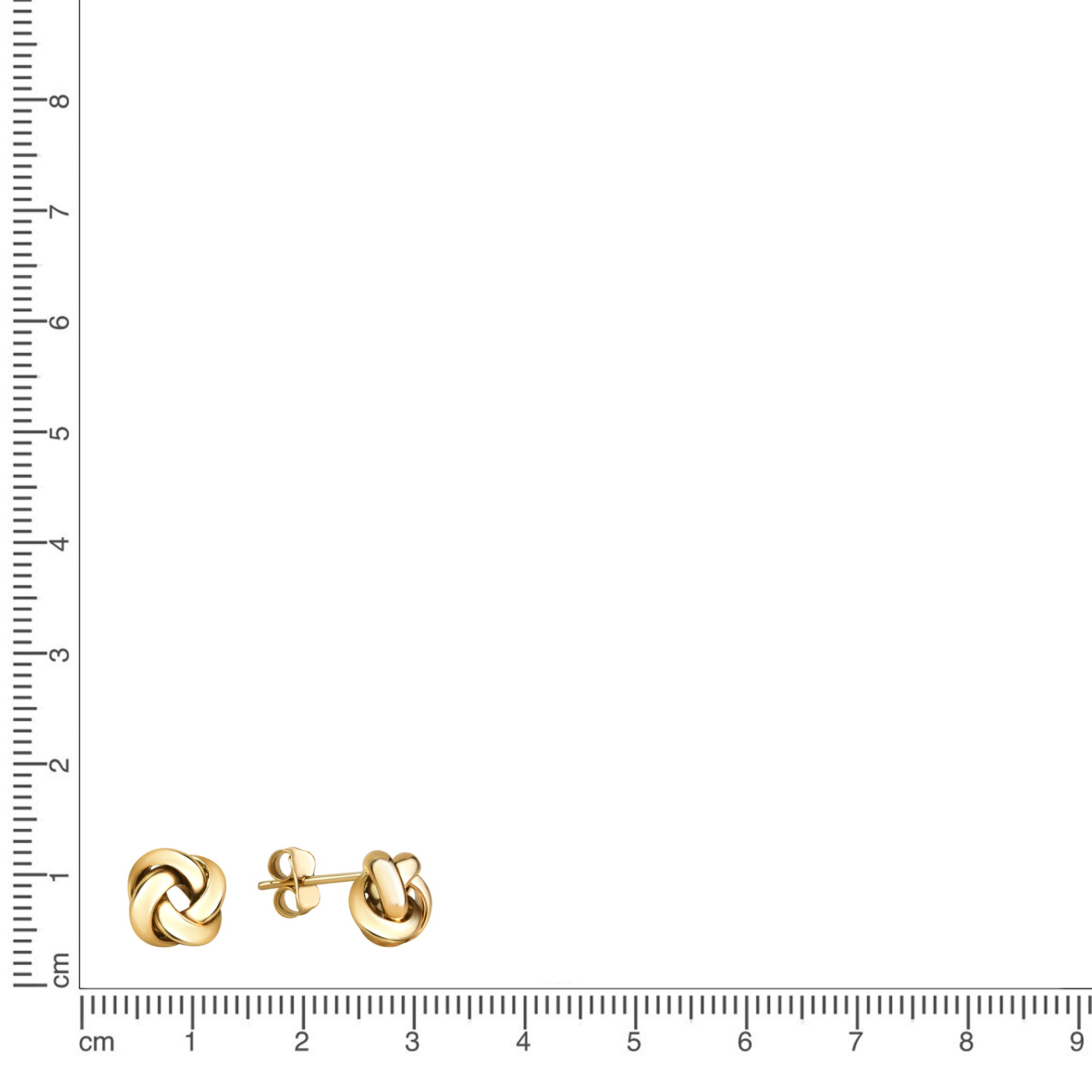 Vivance Paar Ohrstecker »375/- Gelbgold glanz Knoten«