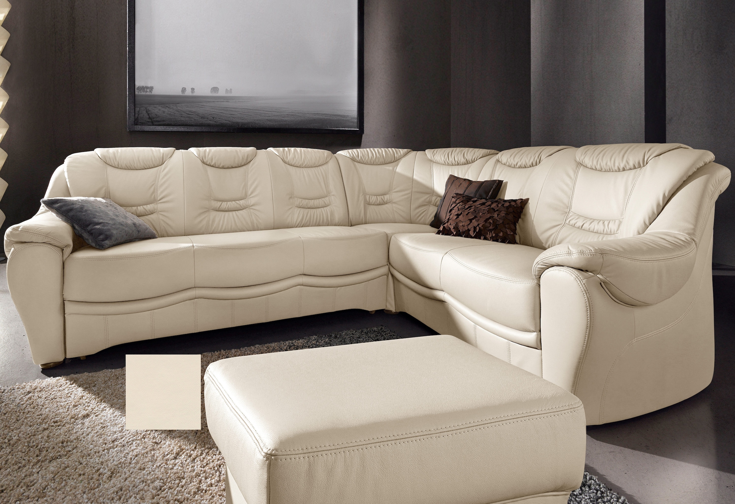 sit&more Ecksofa "Benson L-Form" wahlweise mit Schlaffunktion