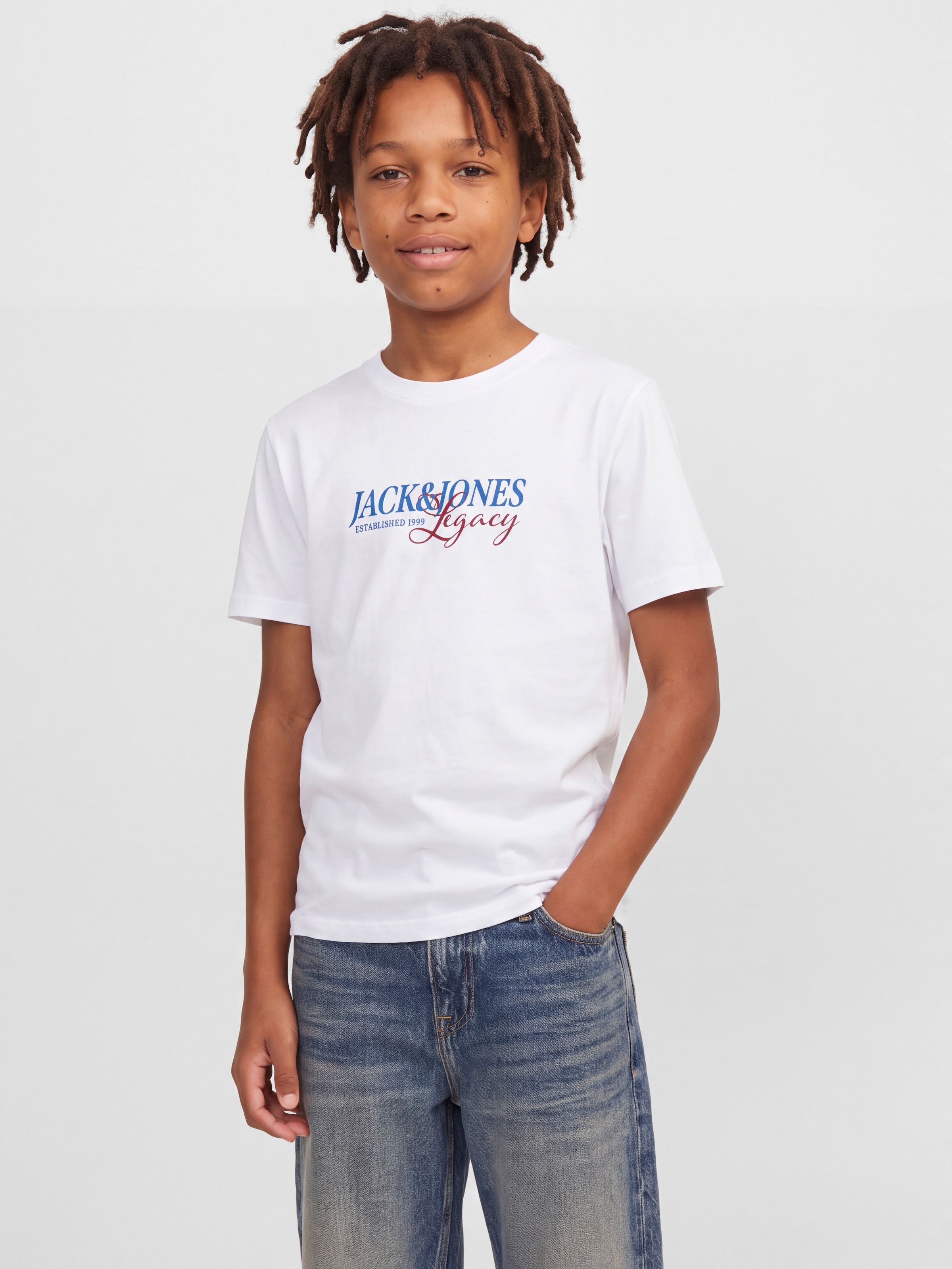 Jack & Jones Junior Rundhalsshirt »JJJADE TEE SS CREW NECK 3PK MP JNR« Packung, 3 Baumwolle, regular fit