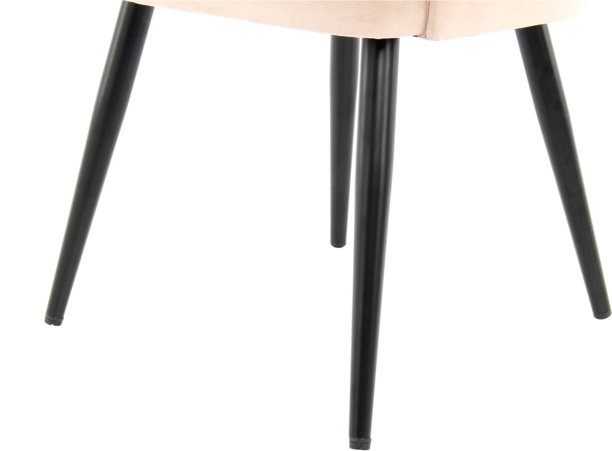 Kayoom Stuhl »Joris 110 2er-Set , einfarbiges Design,mit Retro-Charakter« (Set) 2 Stk.mit Armlehne, bequem, Halbmond-Öffnung in der Rückenlehne