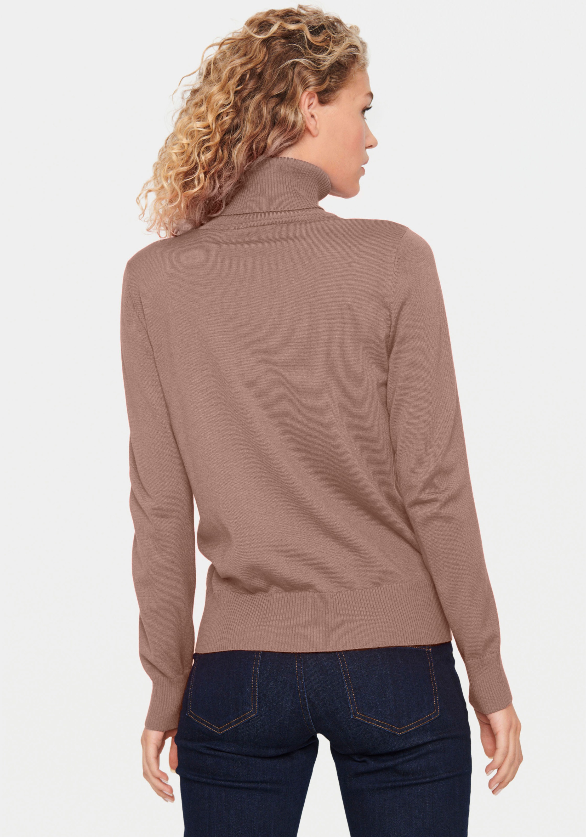 Saint Tropez Rollkragenpullover "J2046, MilaSZ Rollneck" Feinstrick mit Vis günstig online kaufen