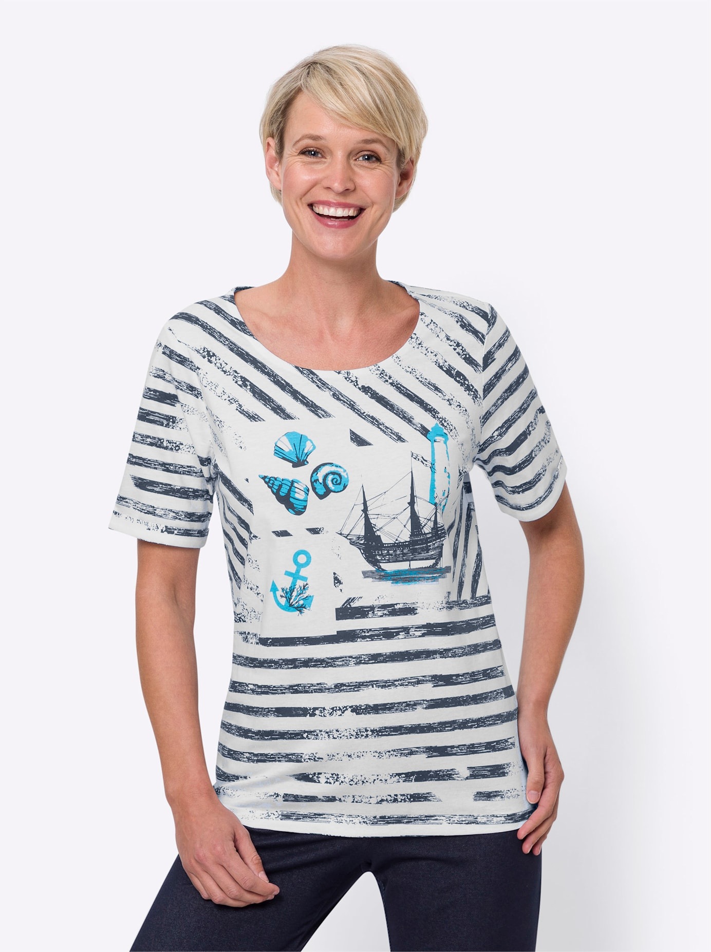 Classic Basics T-Shirt "Kurzarm-Shirt" 1 Stk. tlg. günstig online kaufen