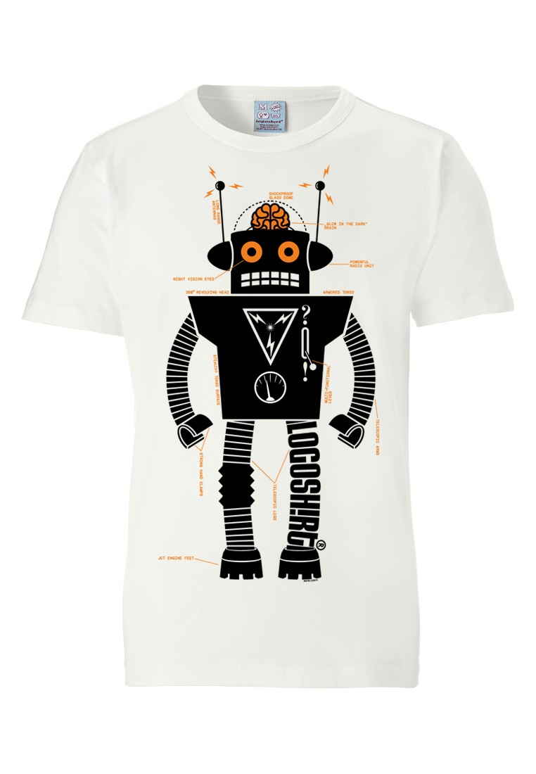 Offizielle japanische Versandhandelsseite LOGOSHIRT T-Shirt »Roboter Logoshirt Logo«, | für mit Roboter-Print ▷ BAUR
