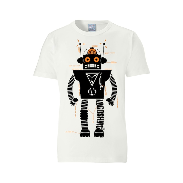 Logo«, | Roboter-Print BAUR ▷ mit »Roboter für LOGOSHIRT Logoshirt T-Shirt