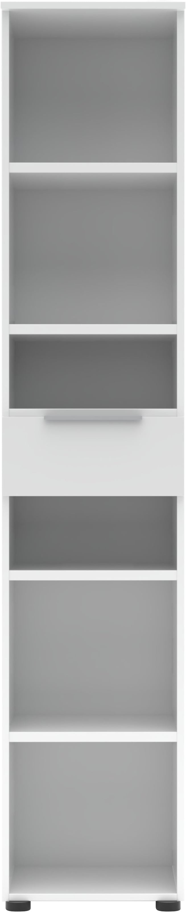 Innostyle Aktenregal »Büroregal Santorin, 40x 198x 38 cm (B/H/T)« 1 Stk. tlg. 1 Schubkasten, 6 offene Fächer, Softclose, Metallgriff