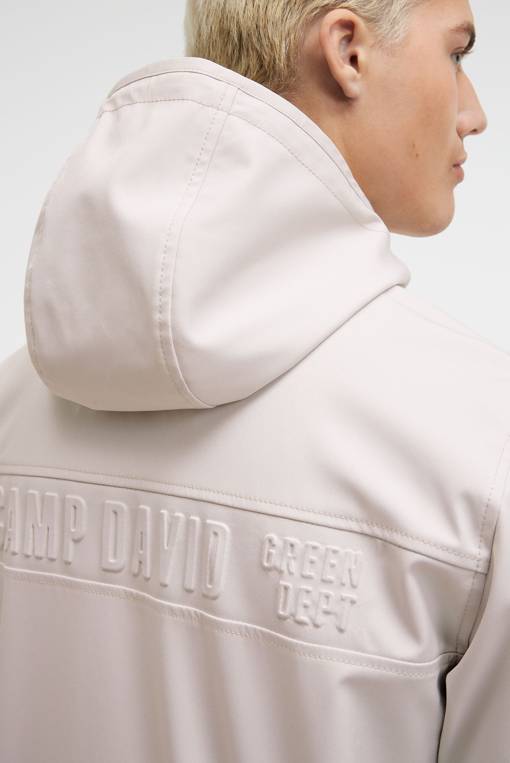 CAMP DAVID Outdoorjacke mit Kapuze mit verstellbarem Gummizug im Saum