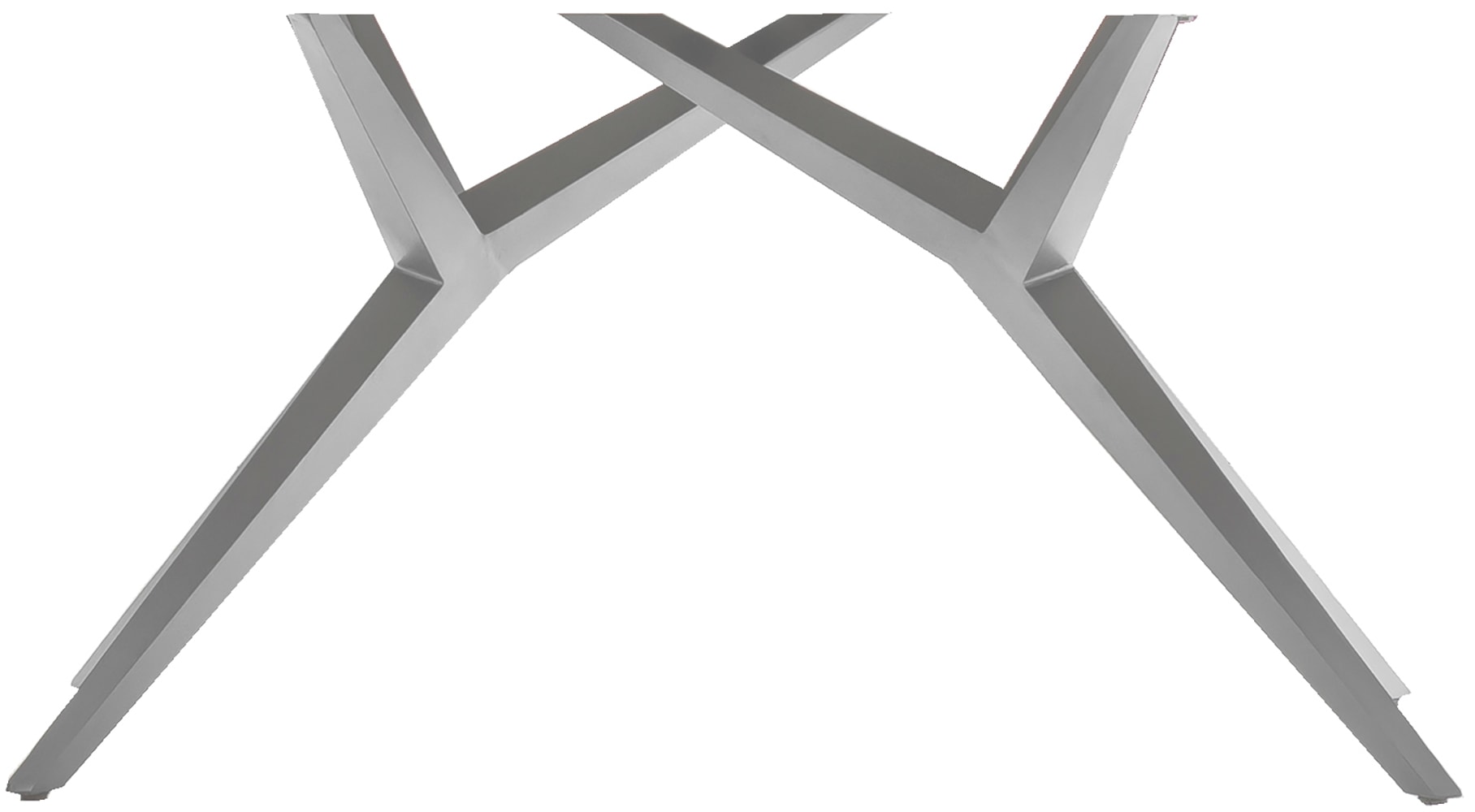 SIT Tischbein "Troyes aus Stahl – asymmetrisches Design – rustikale Optik" 1 Stk. tlg. Tischplattenträger für Tischplatten von 160–240 cm