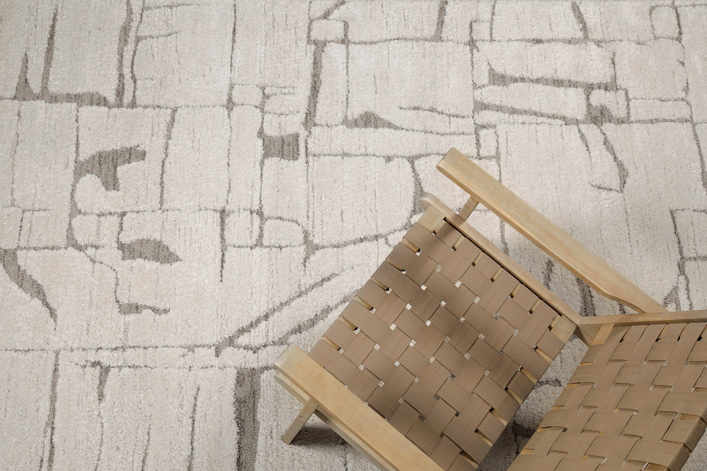 my home Teppich »Serin«, rechteckig, 18 mm Höhe, Kurzflor, Hoch Tief, modernes Design, weiche Oberfläche, Wohnzimmer