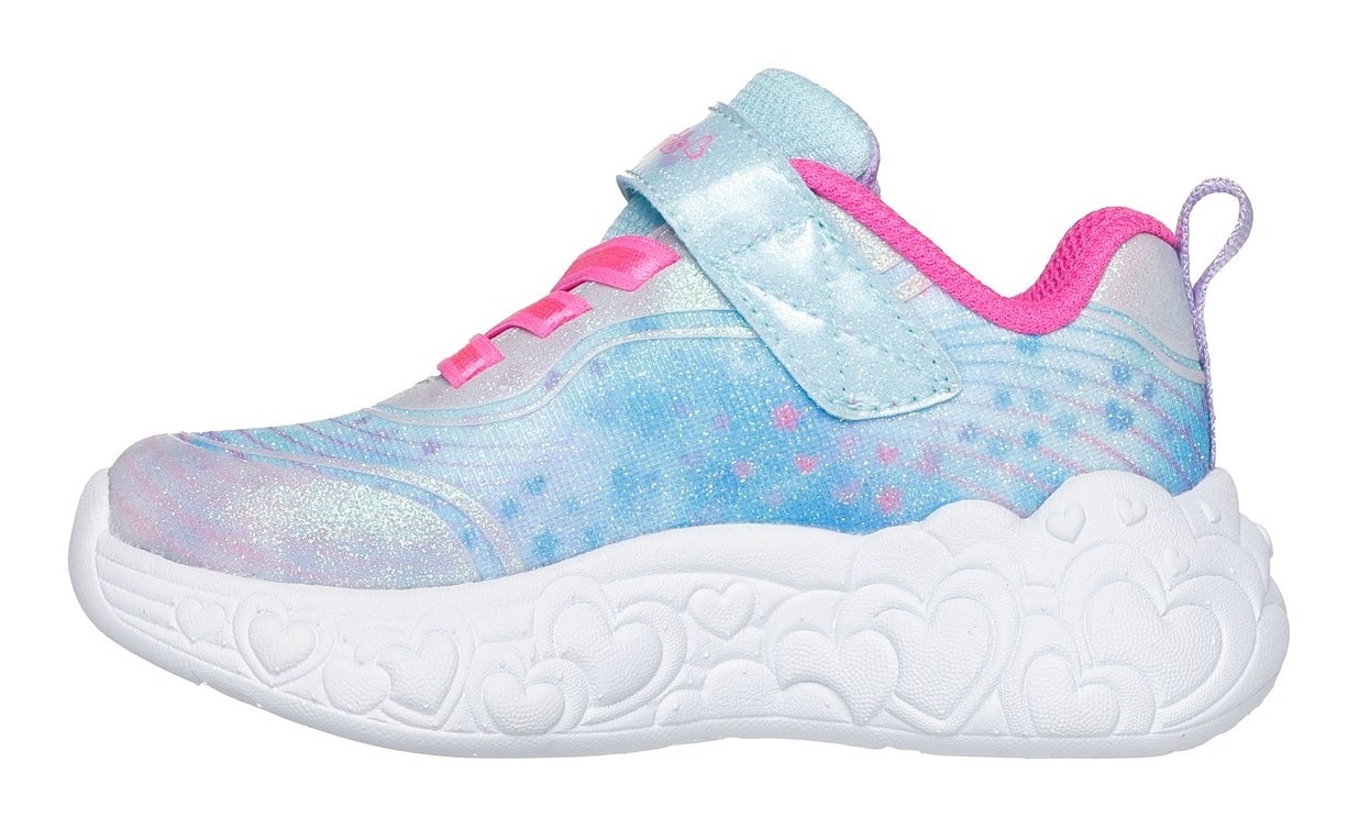 Skechers Lauflernschuh »ETERNAL HEART LIGHTS«, Blink,-Klettschuh mit Herz-Applikation, Größenschablone zum Download