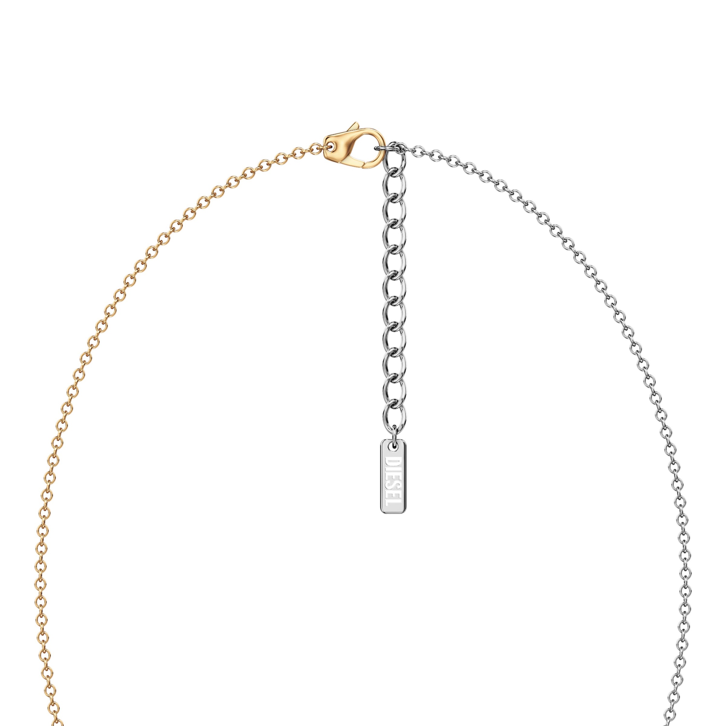 Diesel Kette mit Anhänger »Schmuck Geschenk Edelstahl Halsschmuck Halskette D Logo«