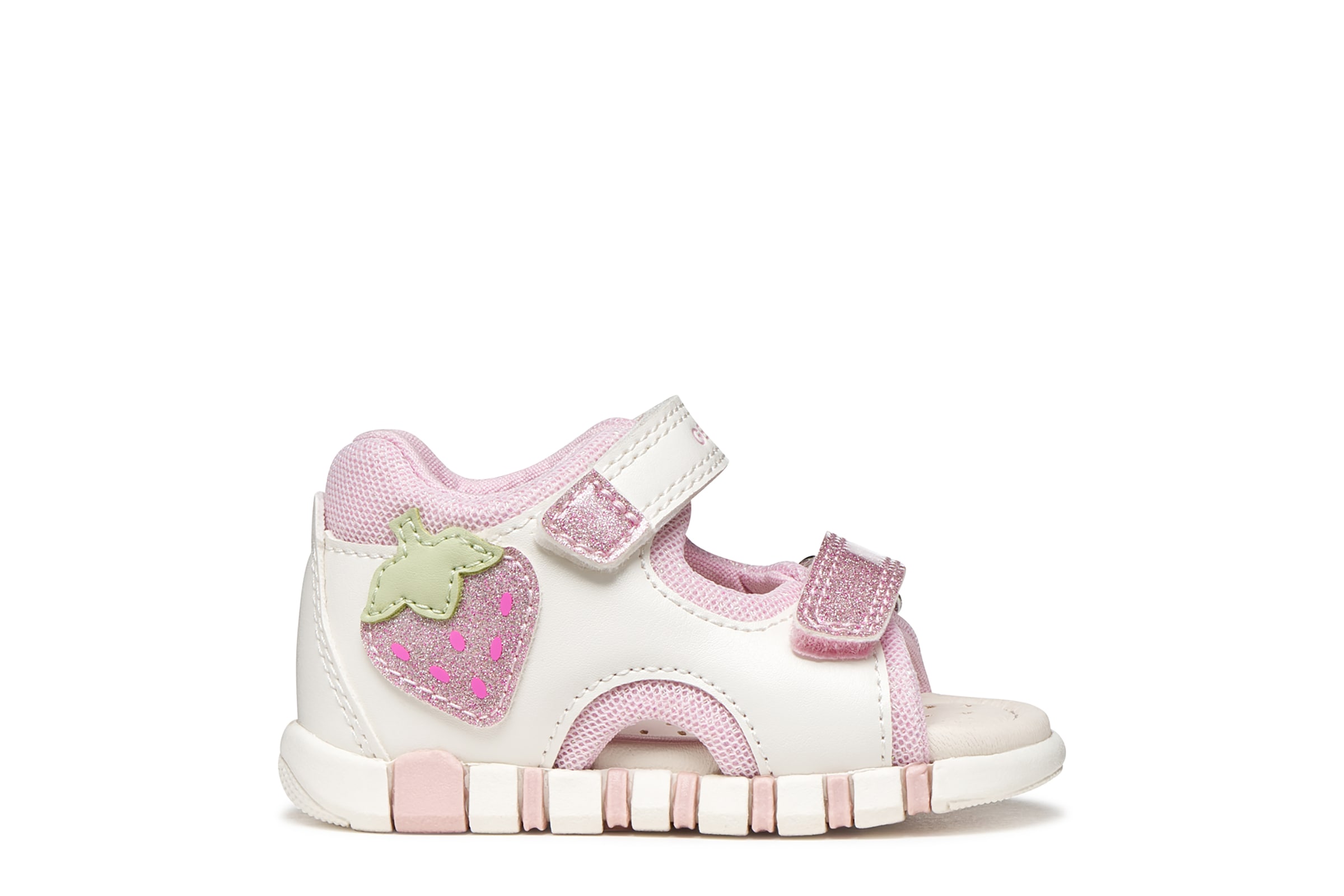 Geox Lauflernschuh »B SANDAL IUPIDOO GIR«  Babyschuh mit Aufnäher, Größenschablone zum Download