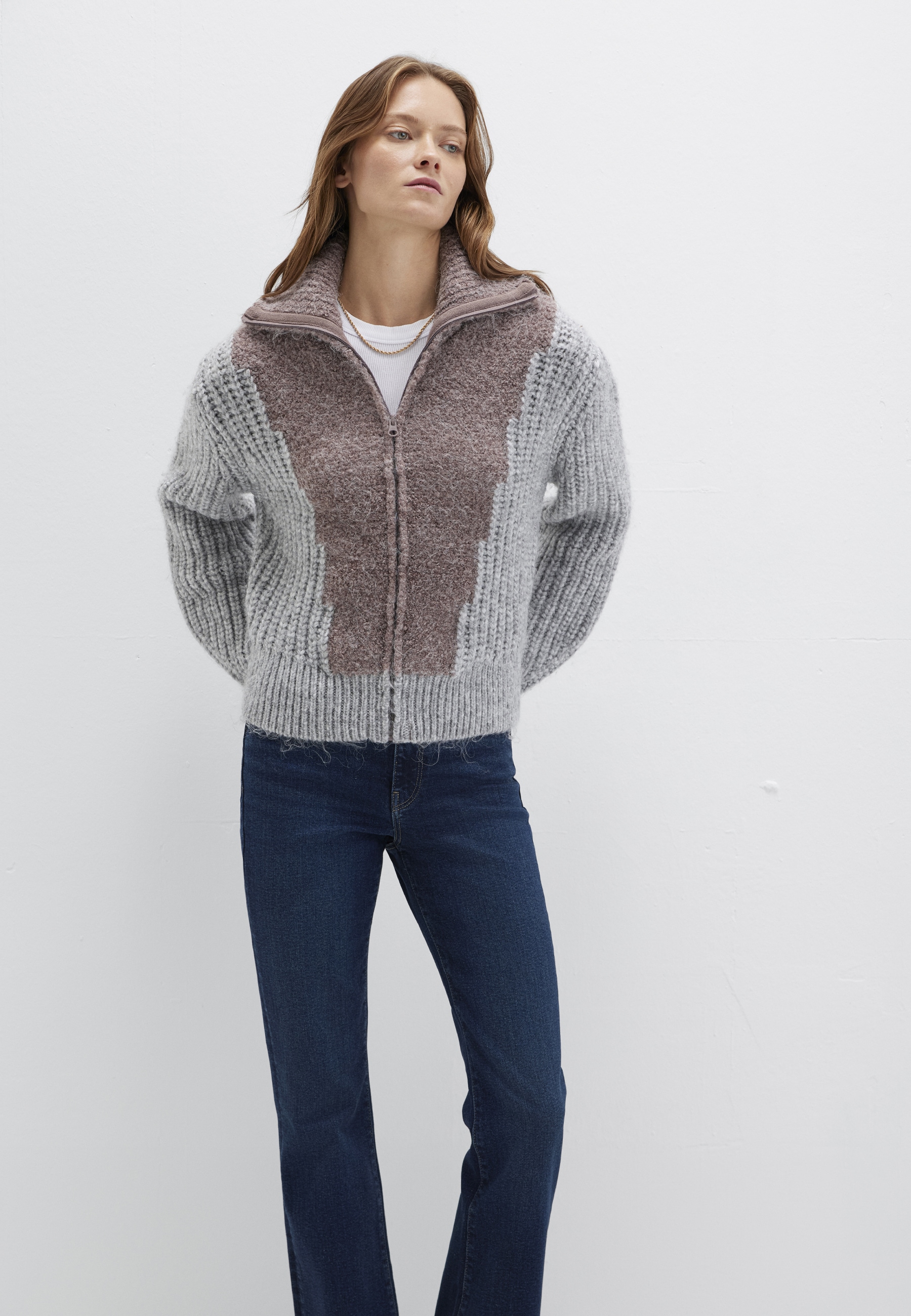 Mavi Strickpullover "FULL ZIP SWEATER" Sweatshirt mit Zip günstig online kaufen