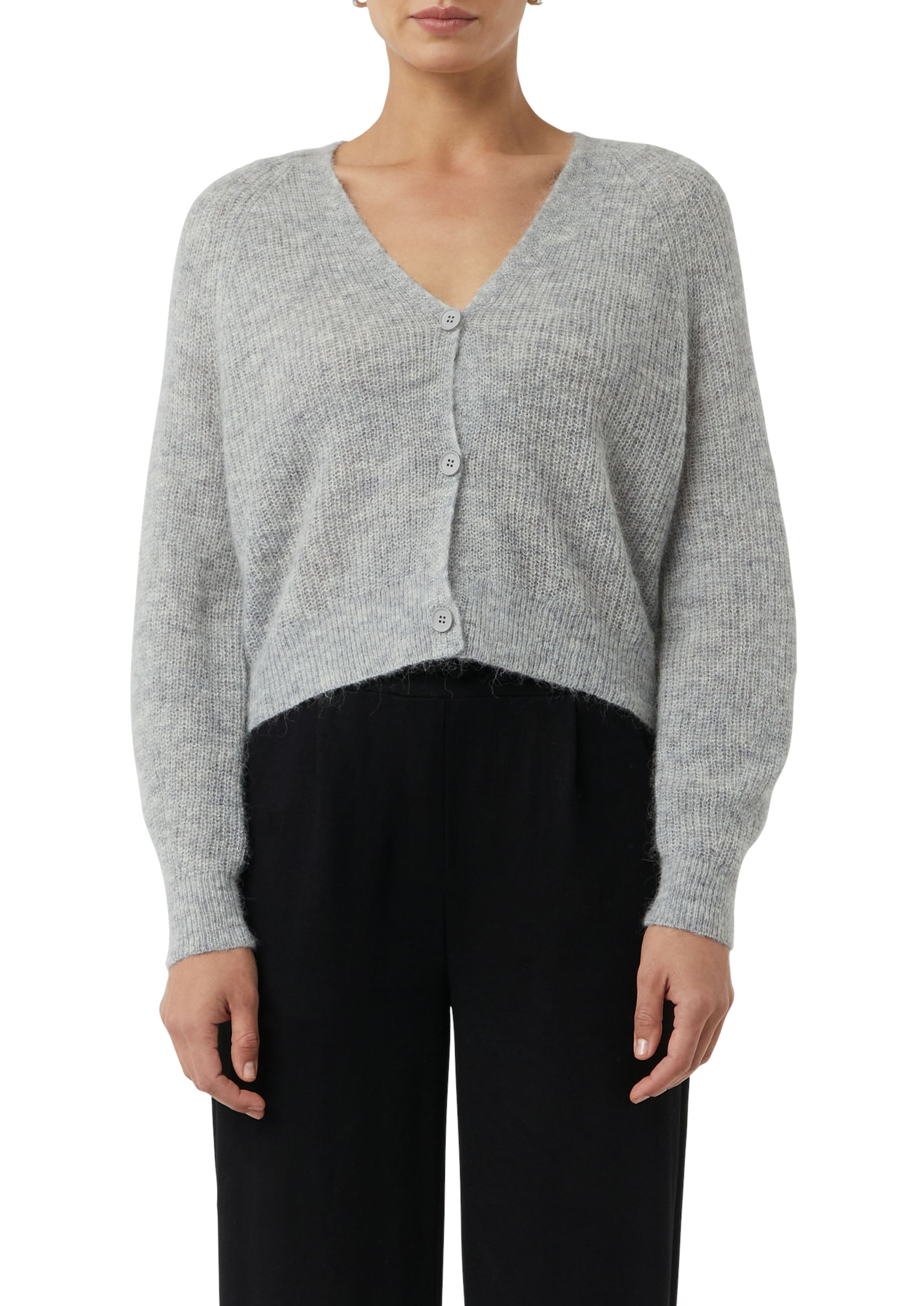 comma casual identity Cardigan, casual, bequem, Alpakamix, V-Ausschnitt günstig online kaufen
