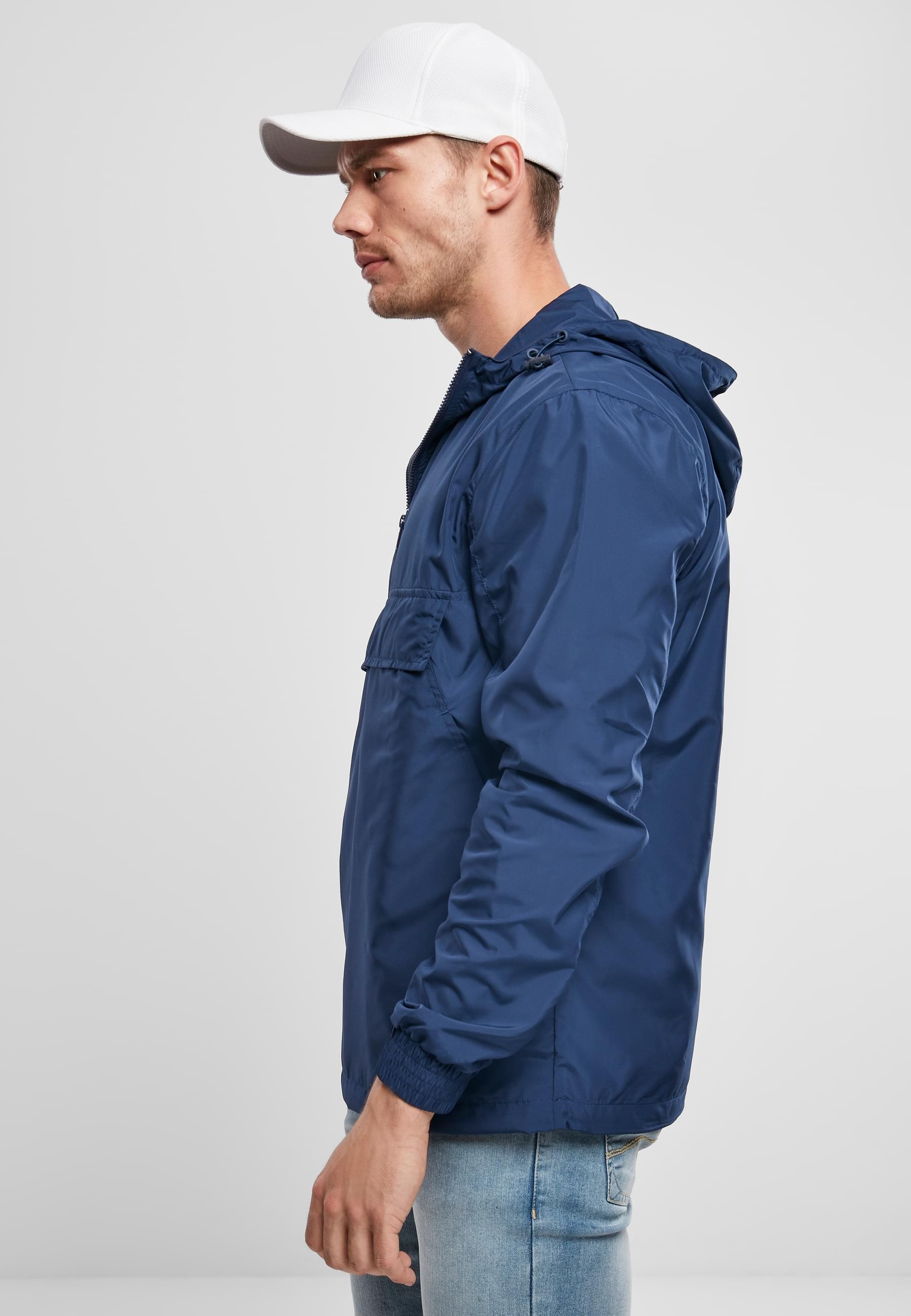 URBAN CLASSICS Anorak »Urban Classics Herren Basic Pull Over Jacket«, (1 St.), mit Kapuze