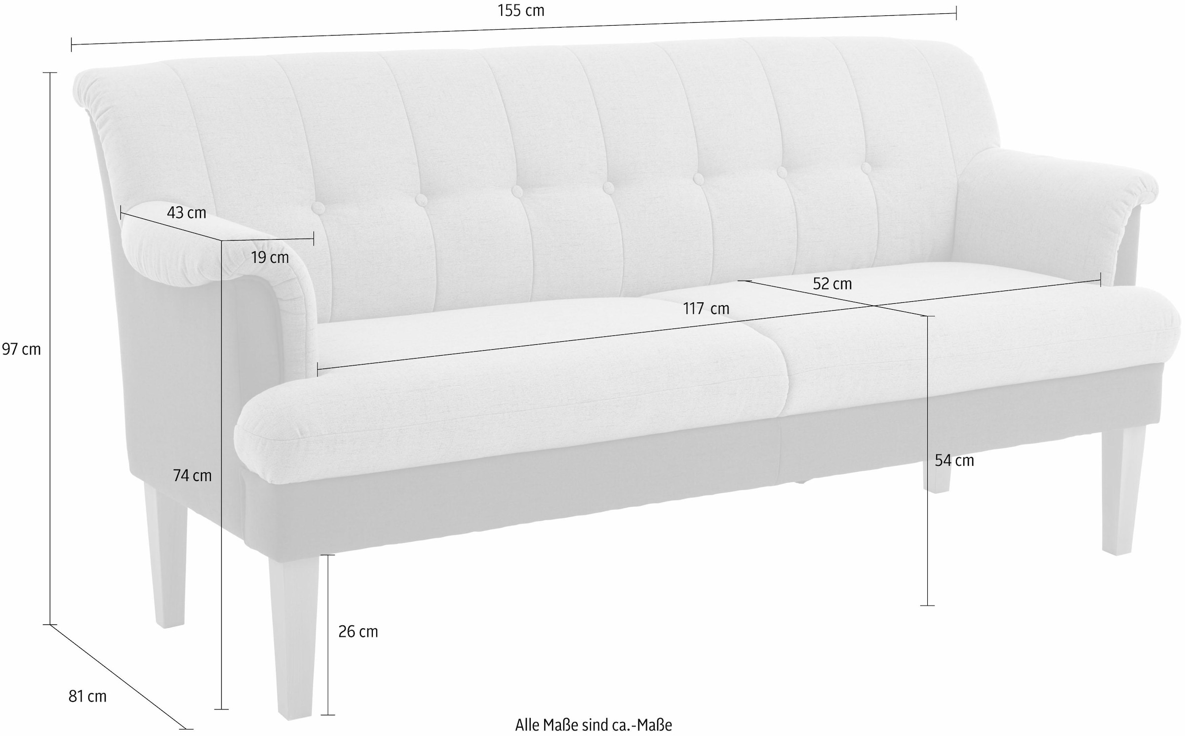 Guido Maria Kretschmer Home&Living Küchensofa »William«, in 2 Breiten