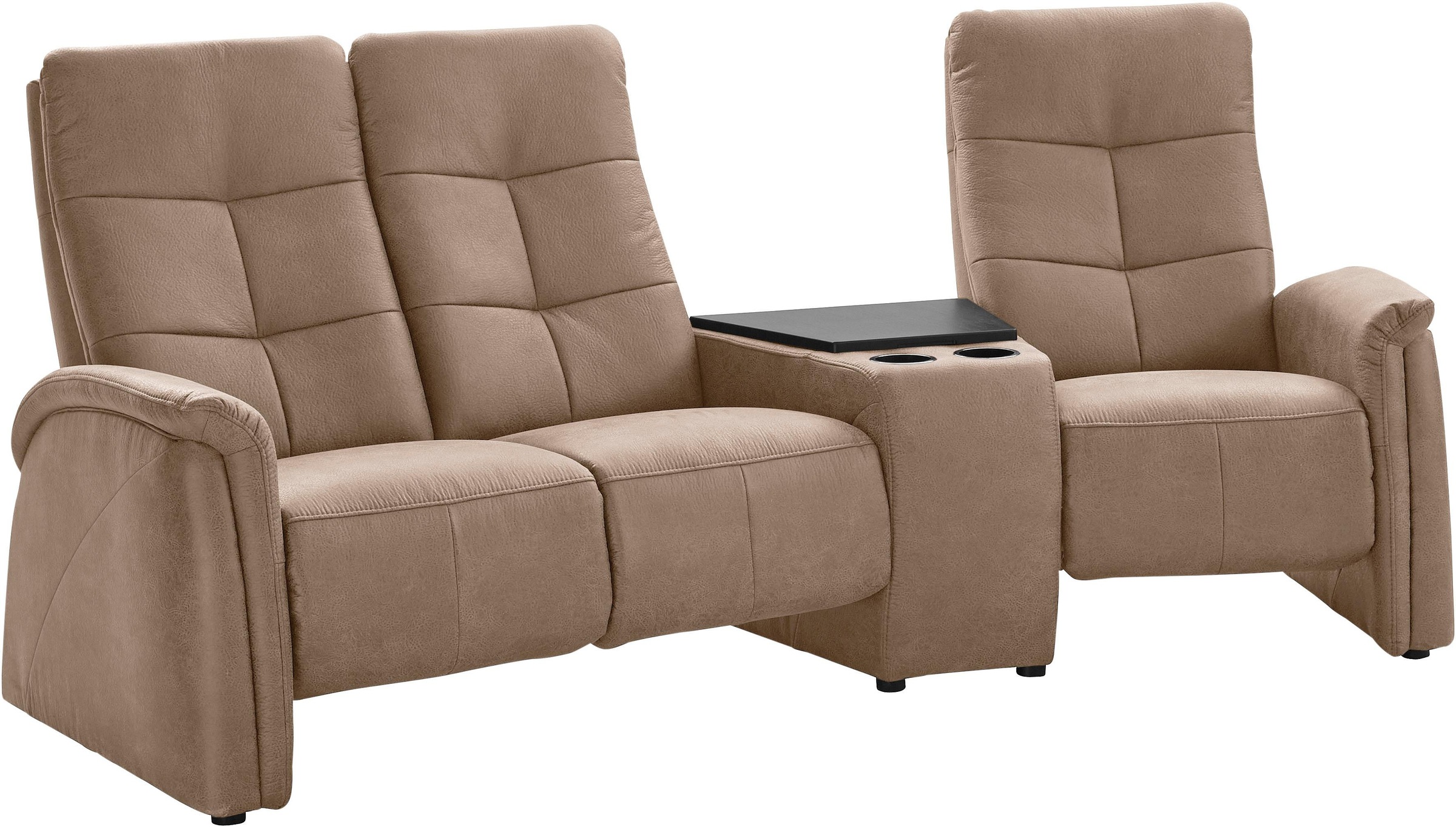 exxpo - sofa fashion 3-Sitzer "Tivoli, Kinosofa mit Relaxfunktion, mit Ablagetisch und Stauraum", bequem und komfortabel