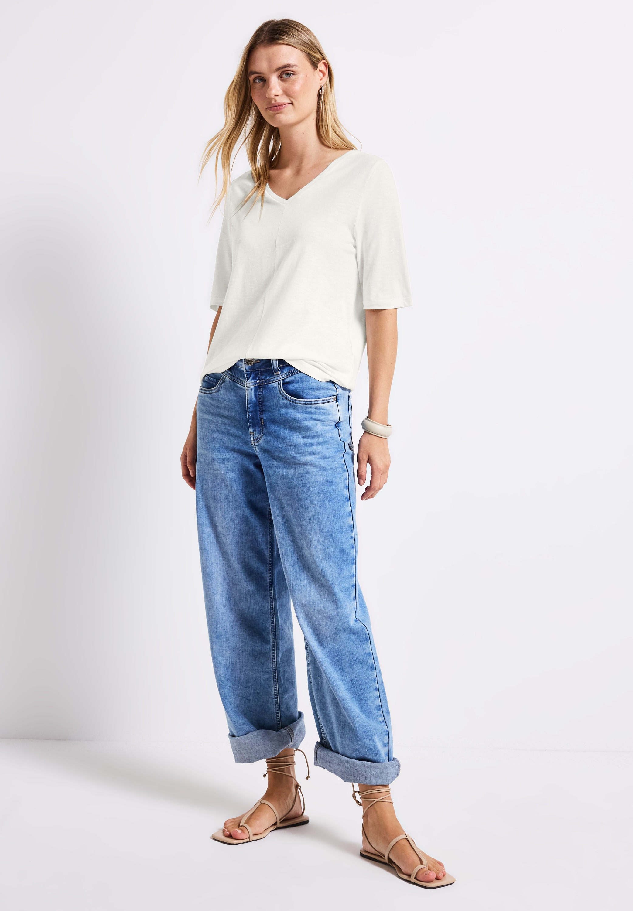 STREET ONE T-Shirt, im soften Baumwoll-Mix