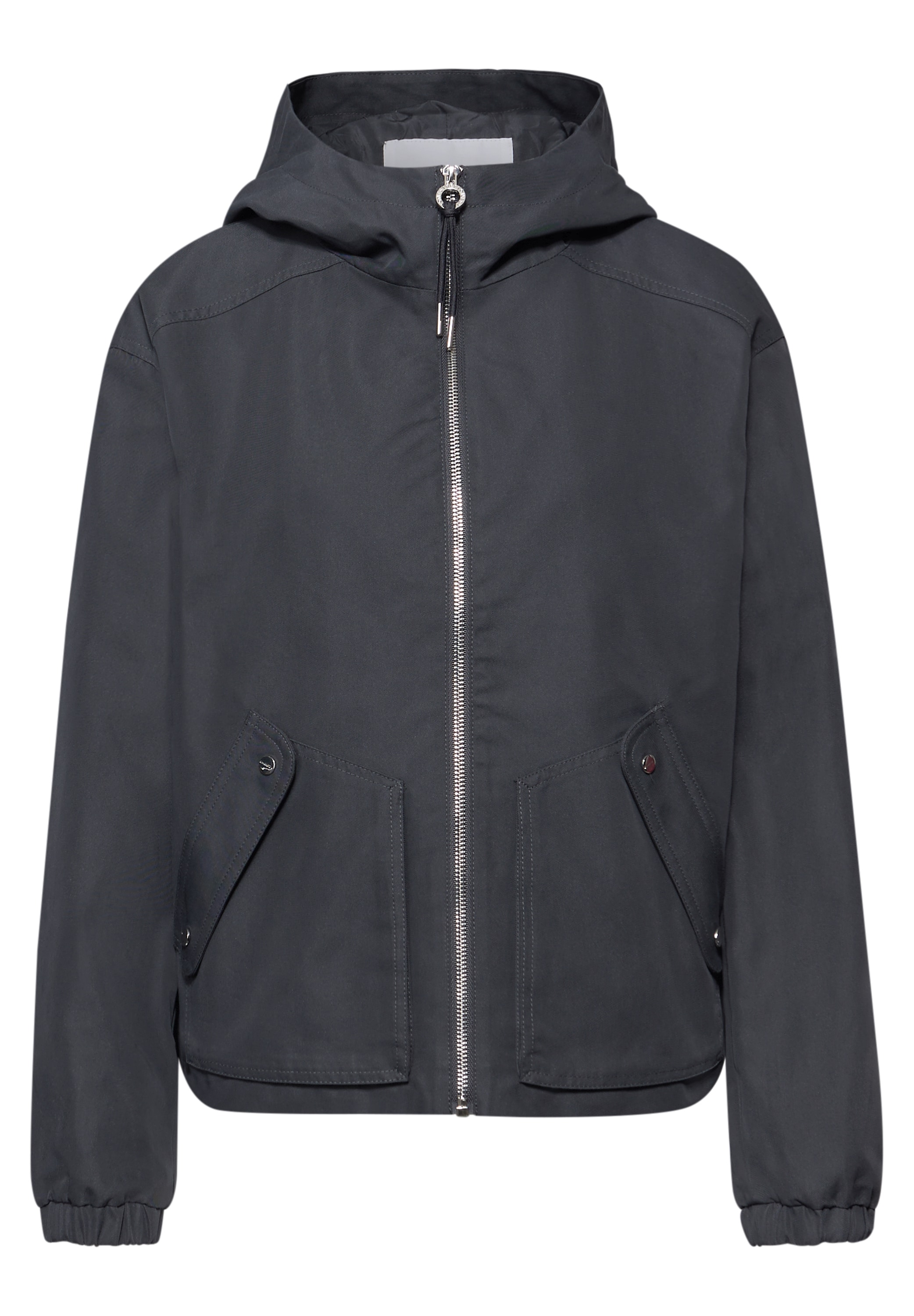 STREET ONE Kurzjacke mit Kapuze im soften Baumwoll-Mix