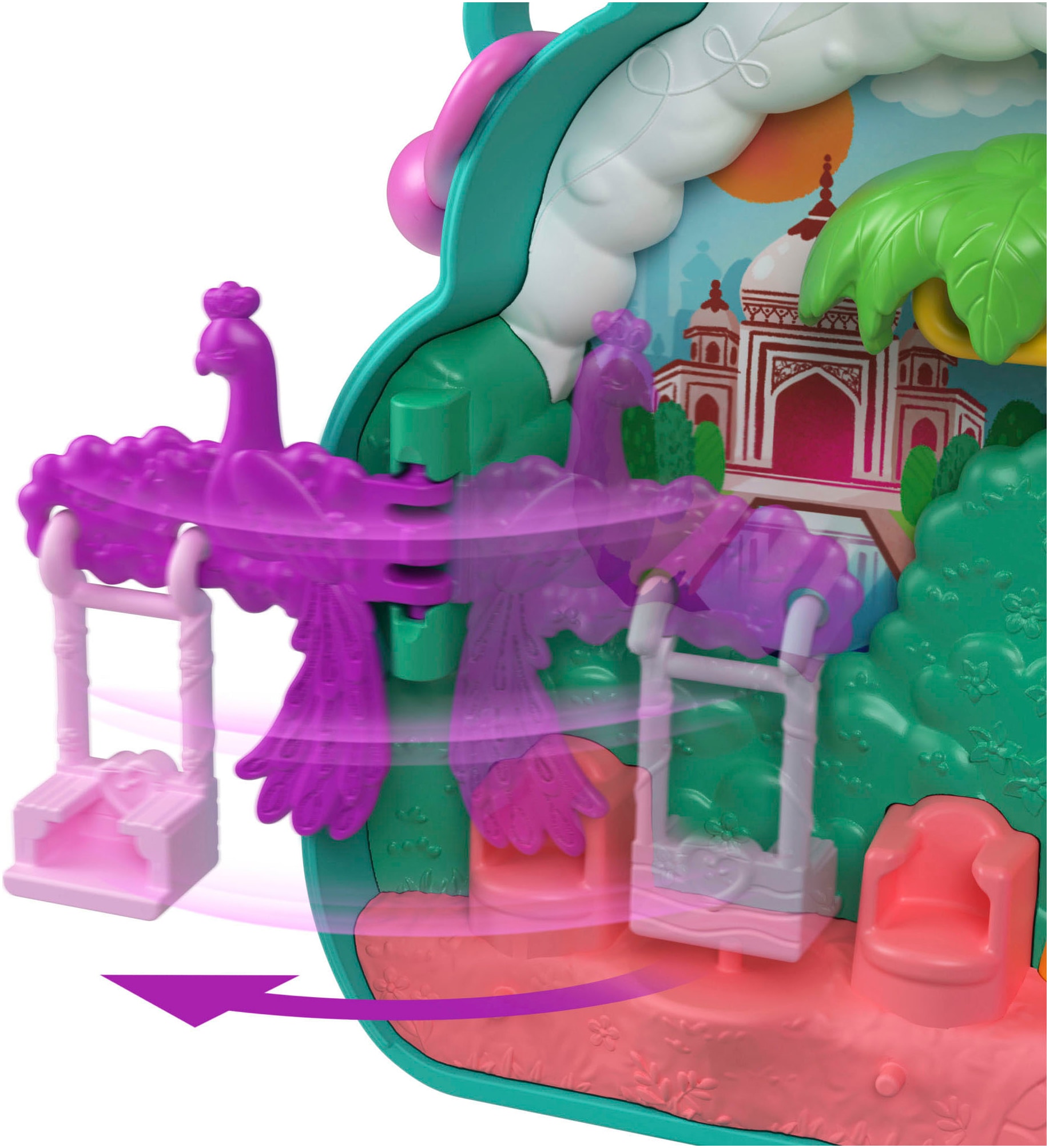 Polly Pocket Spielwelt »Peacock Garden-Schatulle«