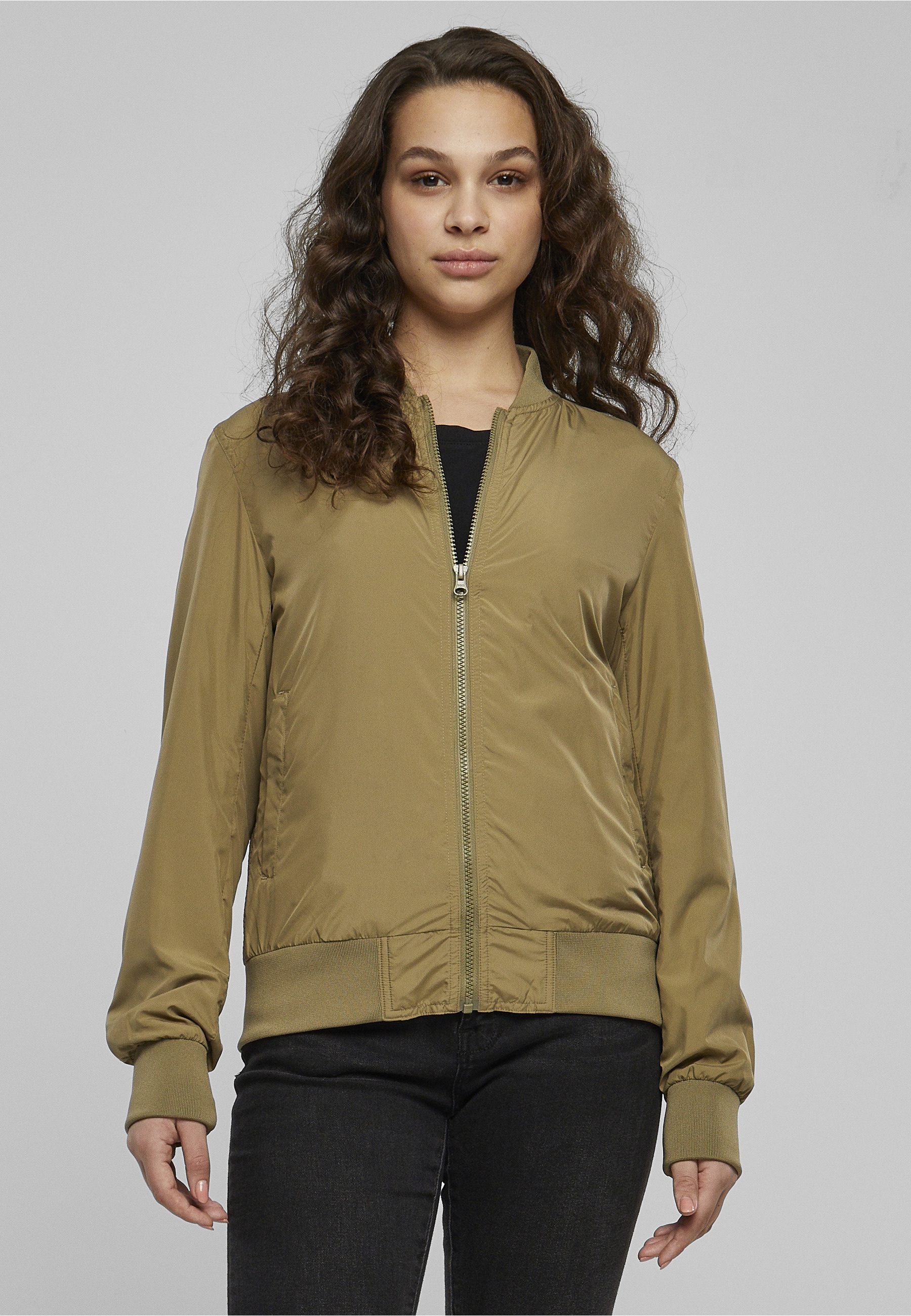 URBAN CLASSICS Allwetterjacke »Urban Classics Damen Ladies Light Bomber Jacket« 1 Stk. tlg. ohne Kapuze