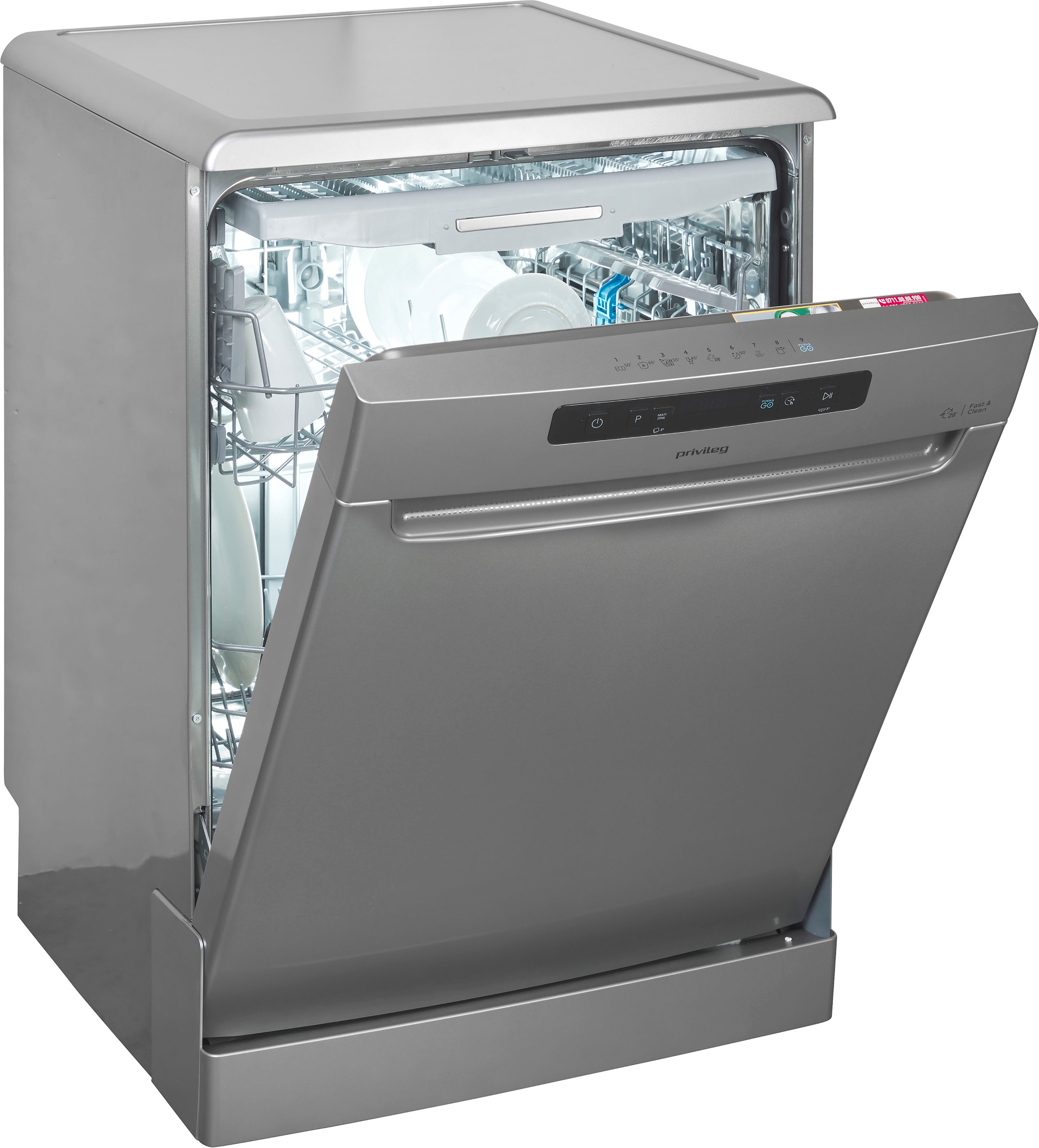 Privileg Standgeschirrspüler "P0F ECO D541 S" 14 Maßgedecke 14 Maßgedecke, günstig online kaufen