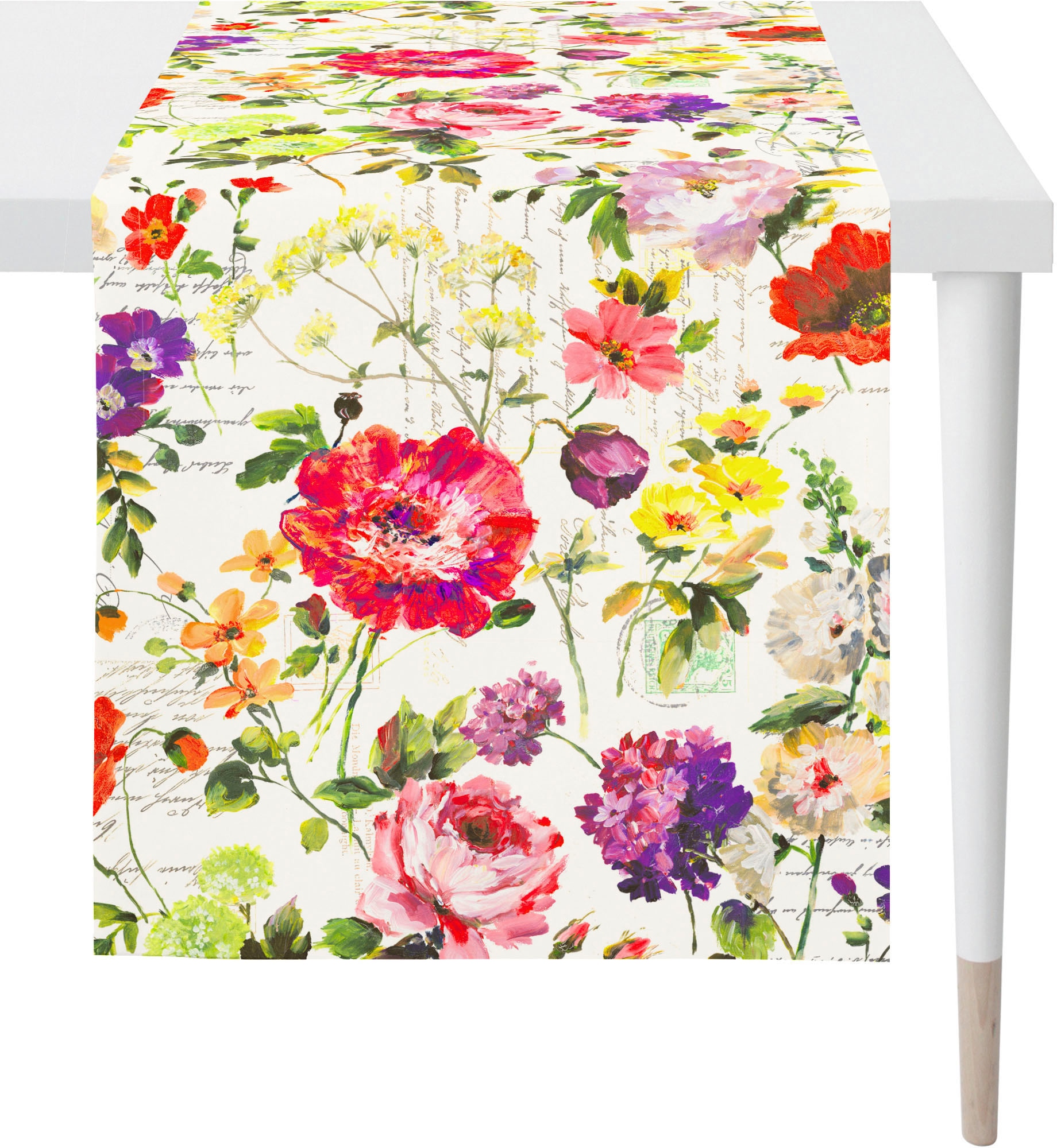 APELT Tischläufer Motiv Blüten Sommer«, St.), »6850 | Sommerblüten, Sommerdeko, (1 SUMMERTIME, Digitaldruck, mit BAUR