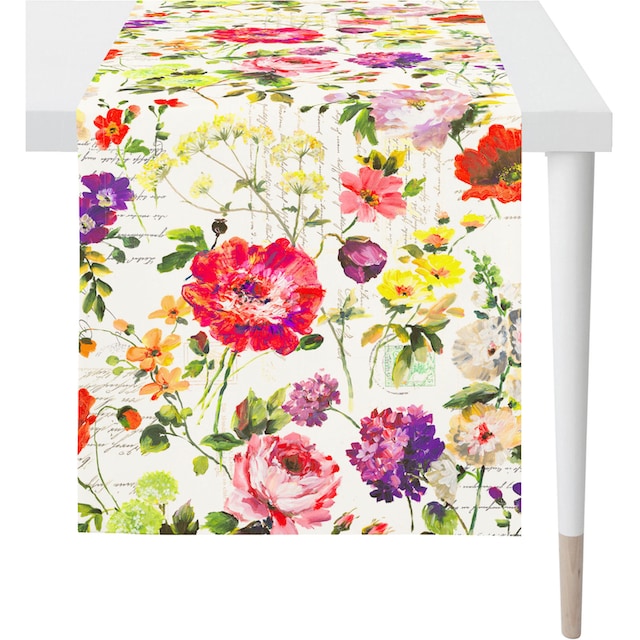 St.), SUMMERTIME, APELT »6850 Sommerdeko, Tischläufer Sommerblüten, Sommer«, Motiv Digitaldruck, mit | BAUR Blüten (1