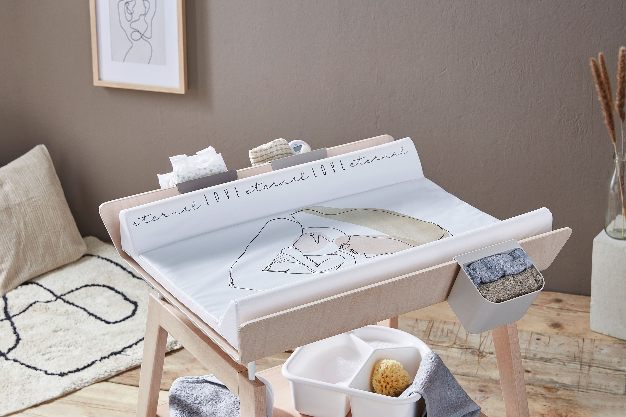 Rotho Babydesign Wickelauflage »Line-Art«, Keilform; Made in Europe