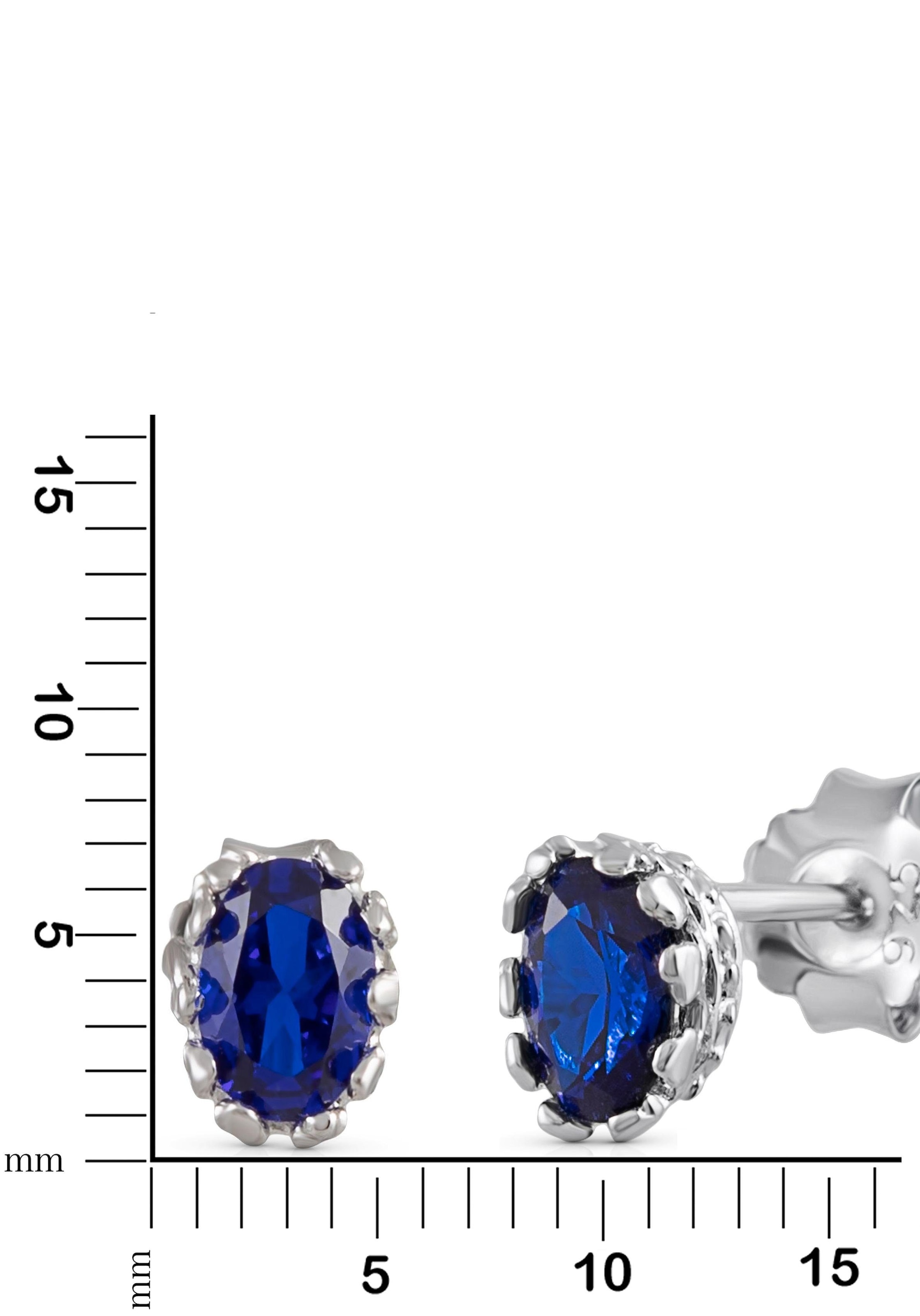 Firetti Paar Ohrstecker »Schmuck Geschenk Silber 925 Ohrschmuck Edelstein Spinell«, mit Spinell (synth.)