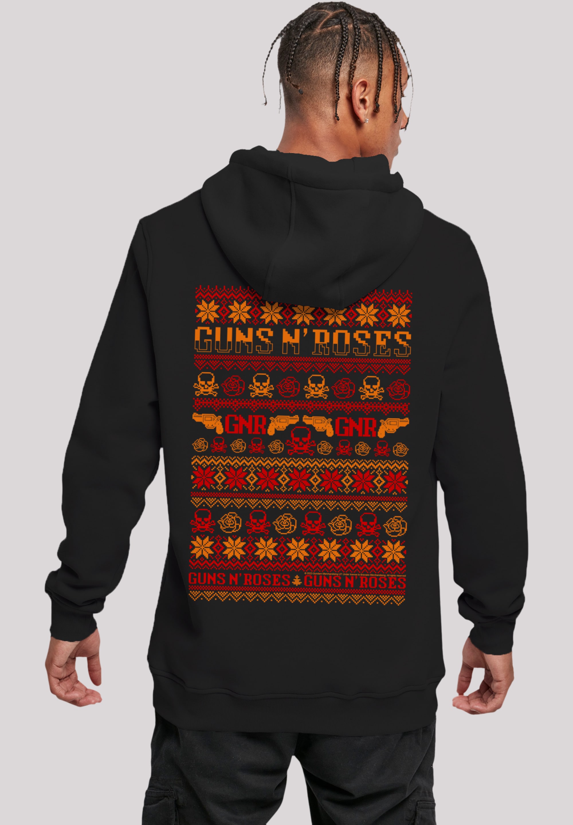 F4NT4STIC Kapuzenpullover "Guns And Roses Christmas", Premium Qualität günstig online kaufen