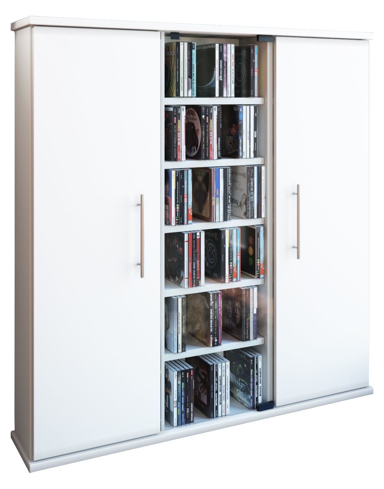 VCM Media-Regal "Holz CD DVD Stand Regal Schrank Santo Glastür" günstig online kaufen