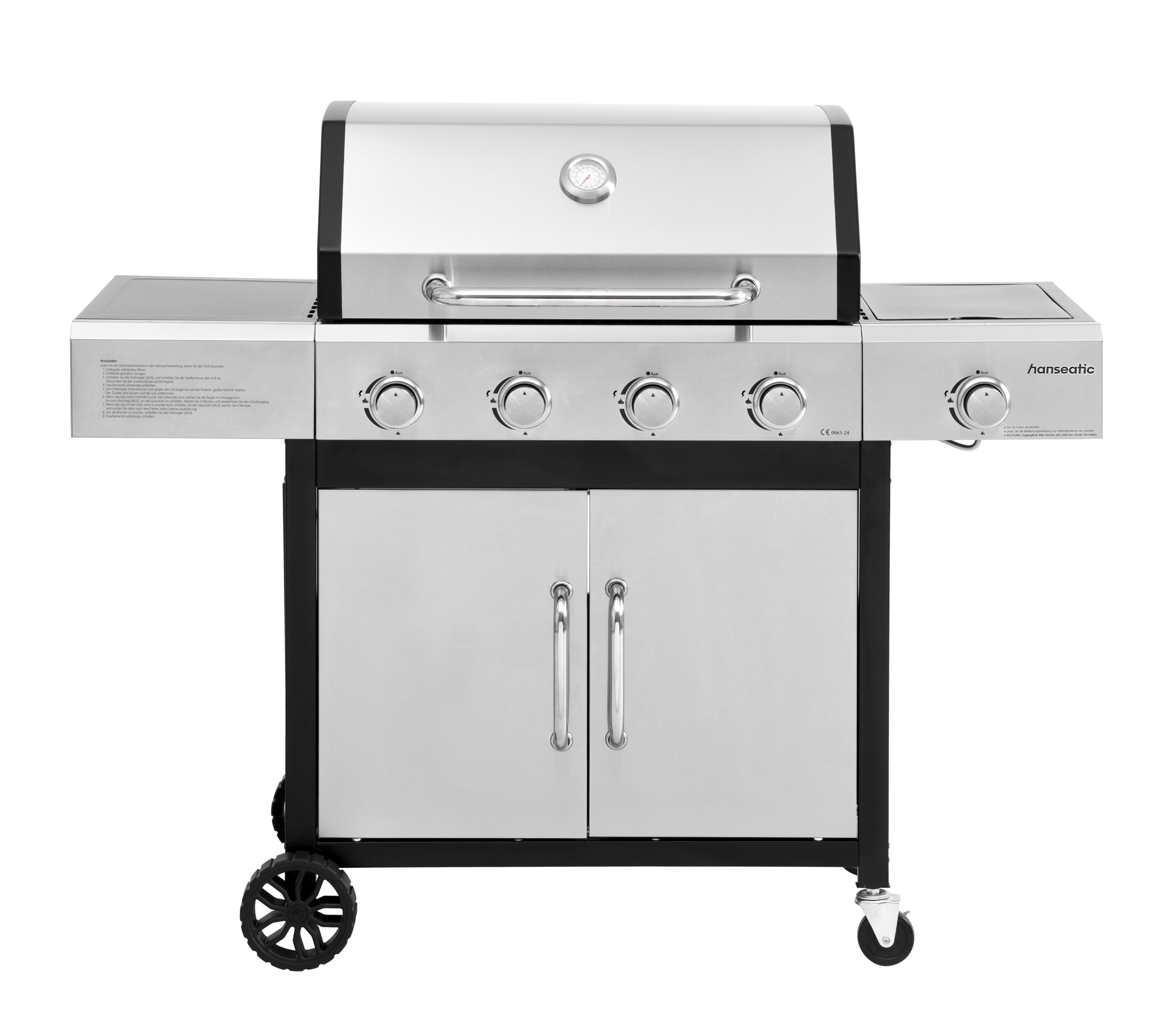 Hanseatic Gasgrill "Rockford" BxTxH: 133x59x112 cm, 14,5 kW Gesamtleistung günstig online kaufen