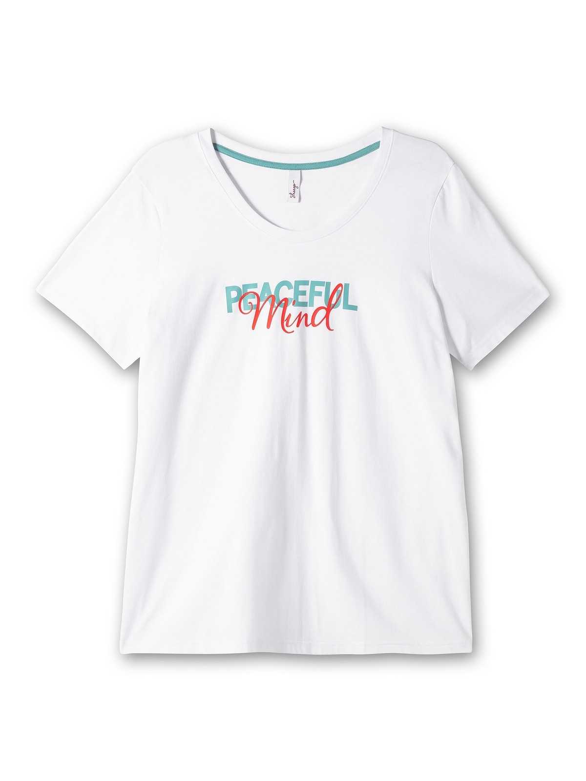 Sheego T-Shirt »Große Größen«, BAUR mit Statement-Frontdruck für | kaufen