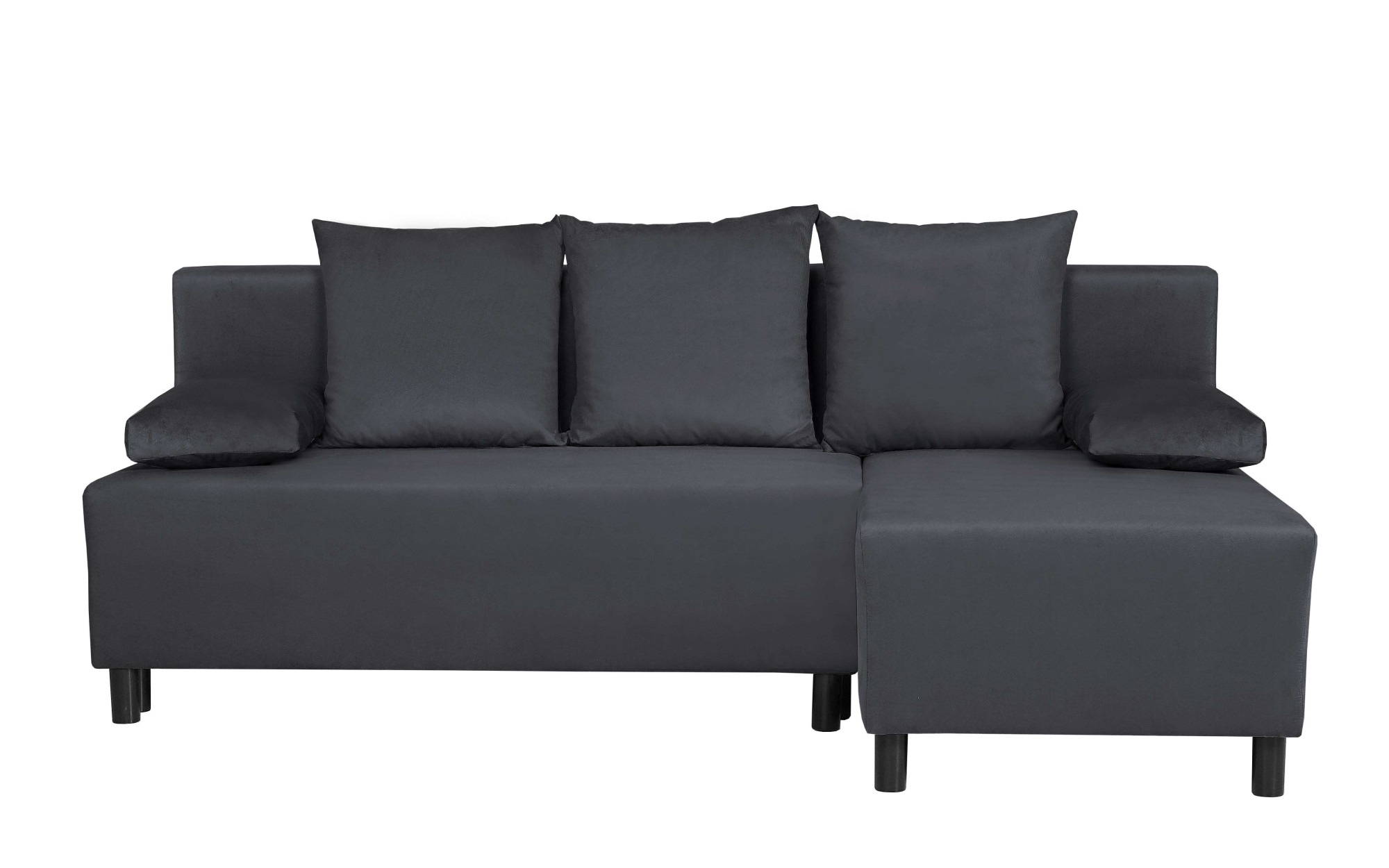 INOSIGN Ecksofa »IWALANI, Schlafsofa mit Bettkasten, Recamiere beidseitig montierbar«, L-Form, B/T/H 199/135/83 cm, Struktur weich & Velvet