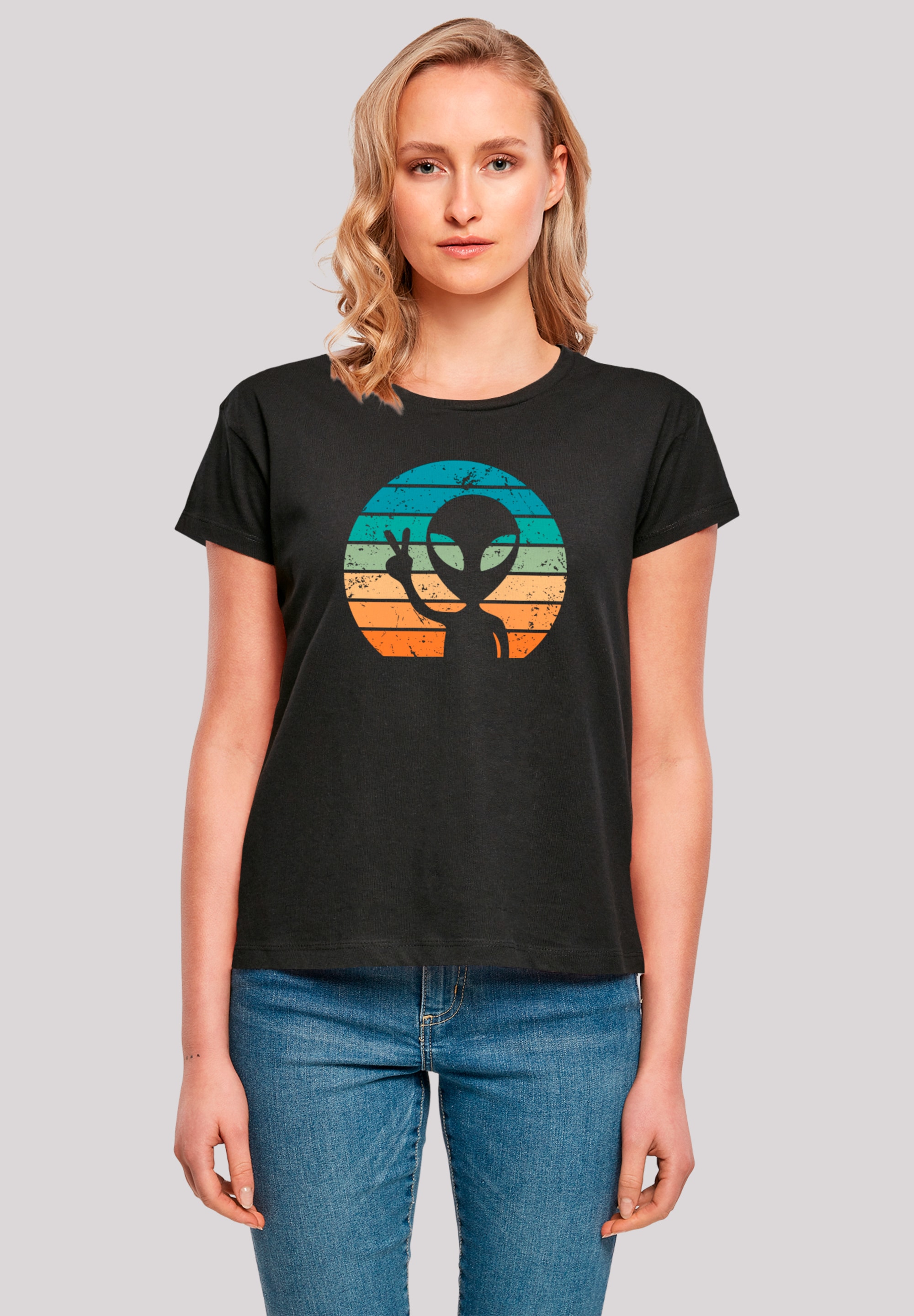 F4NT4STIC T-Shirt "Alien Piece Sonnenuntergang", Premium Qualität günstig online kaufen