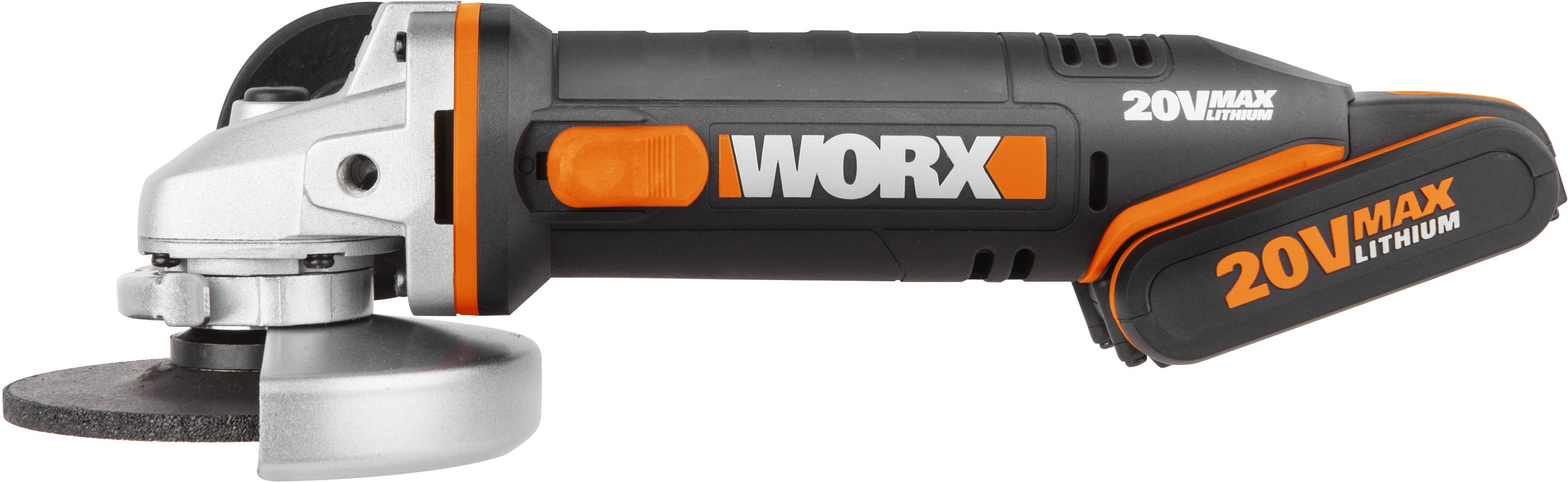Worx Akku-Winkelschleifer »WX800«, ergonomisches Design, inkl. 2 Akkus & Ladegerät