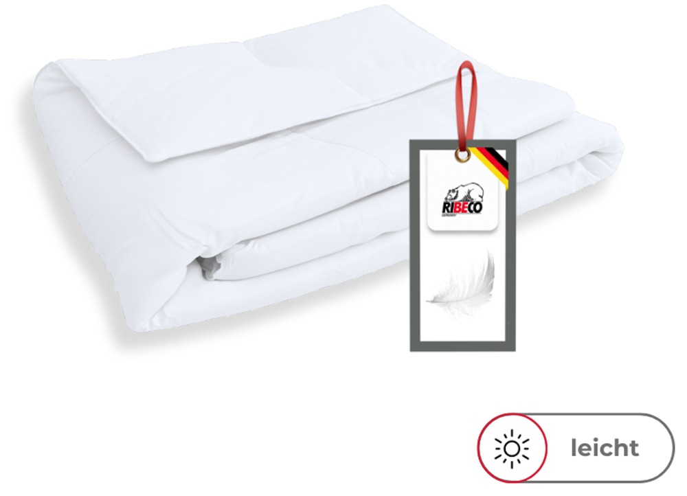 RIBECO Federbettdecke "Laram, Bettdecken für Sommer oder Winter, Made in Ge günstig online kaufen