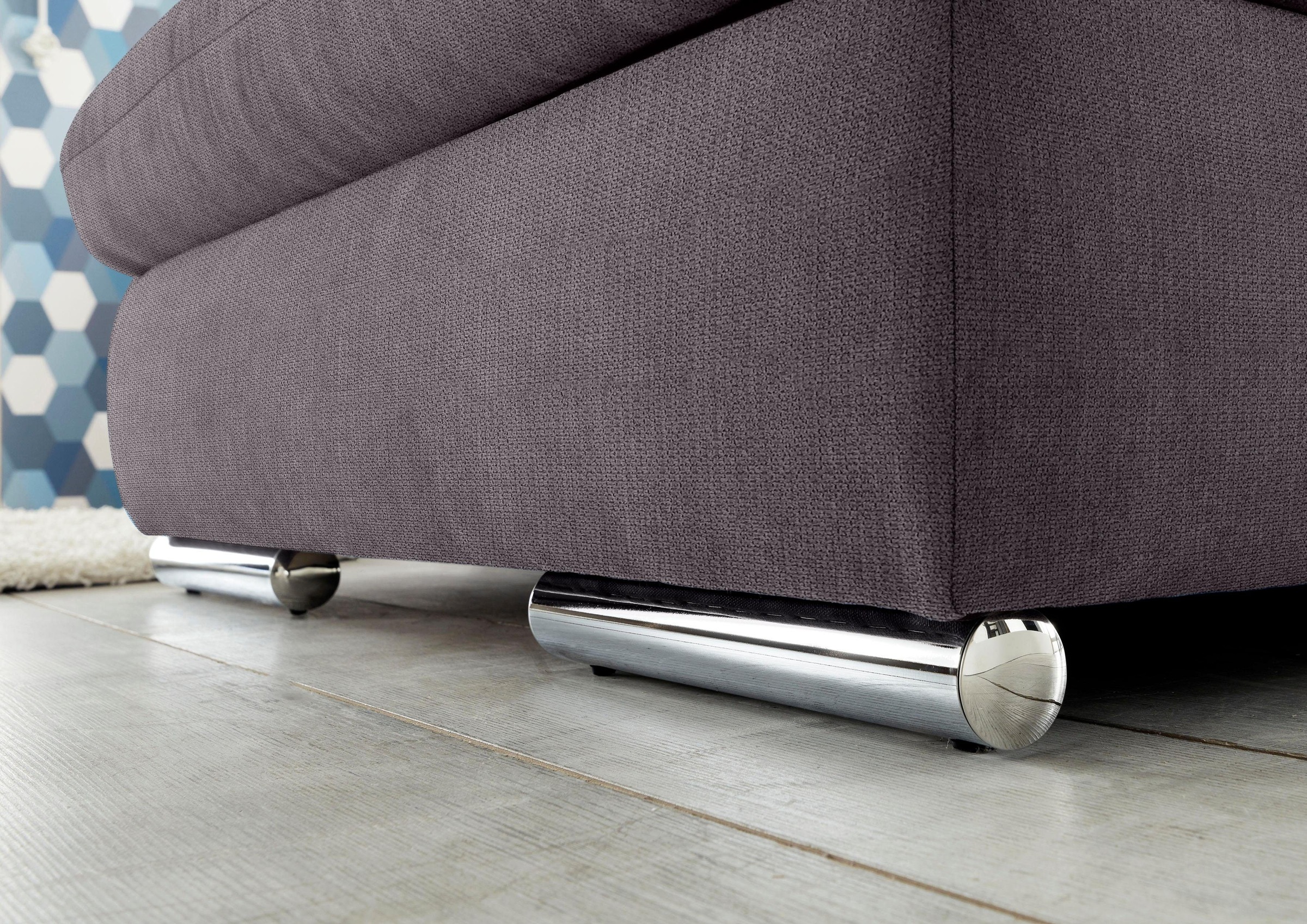 set one by Musterring Ecksofa »SO 4100«, wahlweise mit Bettfunktion